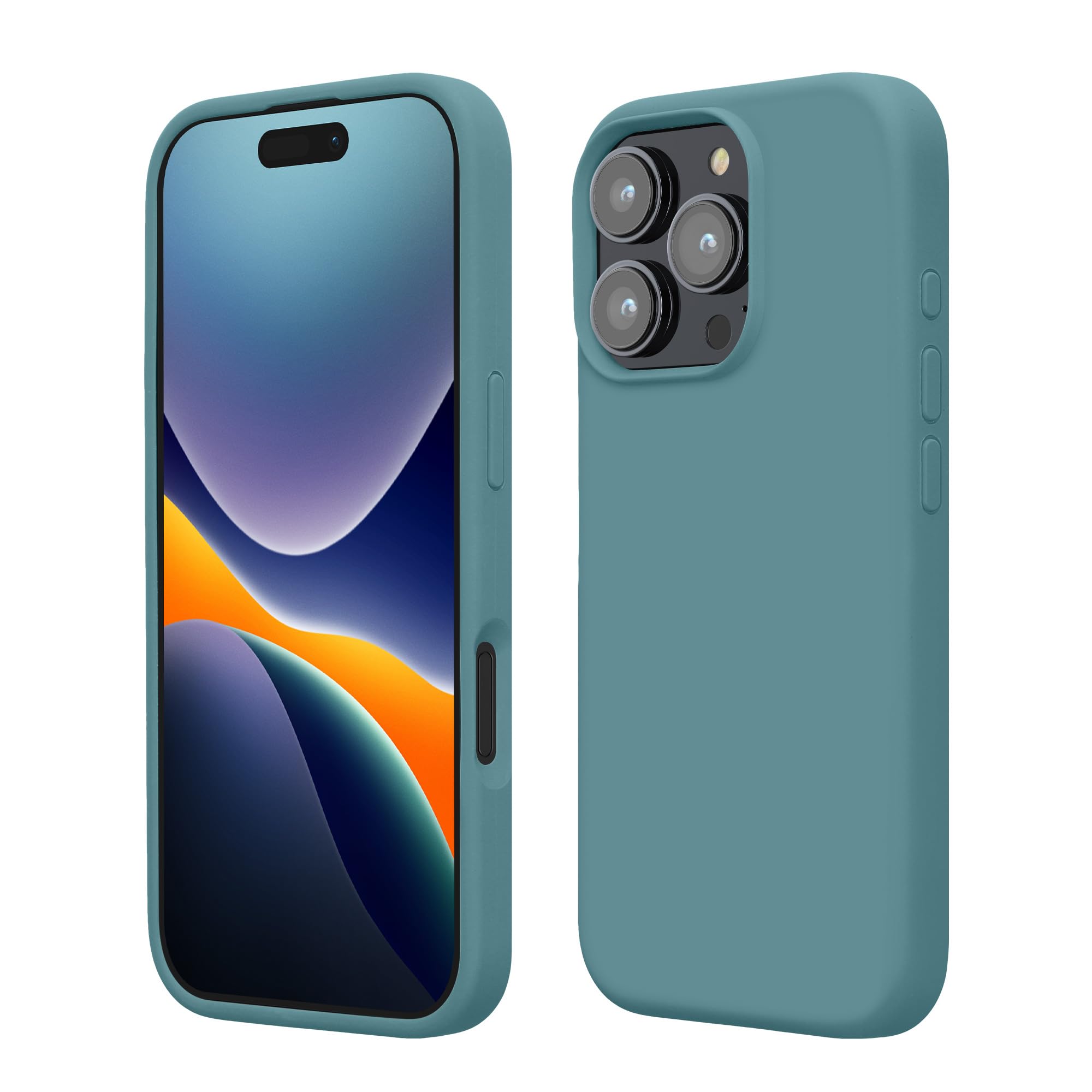 kwmobile Case Compatible with Apple iPhone 16 Pro Max Case - TPU Silicone Phone Cover with Soft Finish - Antique Stone