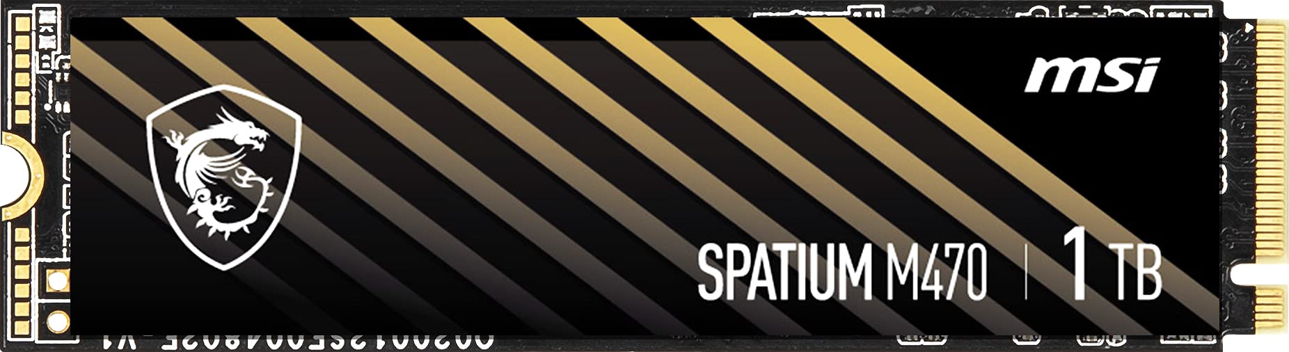 Msi Spatium M470 Pcie 4.0 Nvme M.2 1Tb Internal Ssd Pcie Gen4 Nvme 1.3 3D Nand 3300 Tbw (Spatium M470 Pcie 4.0 Nvme M.2 1Tb)