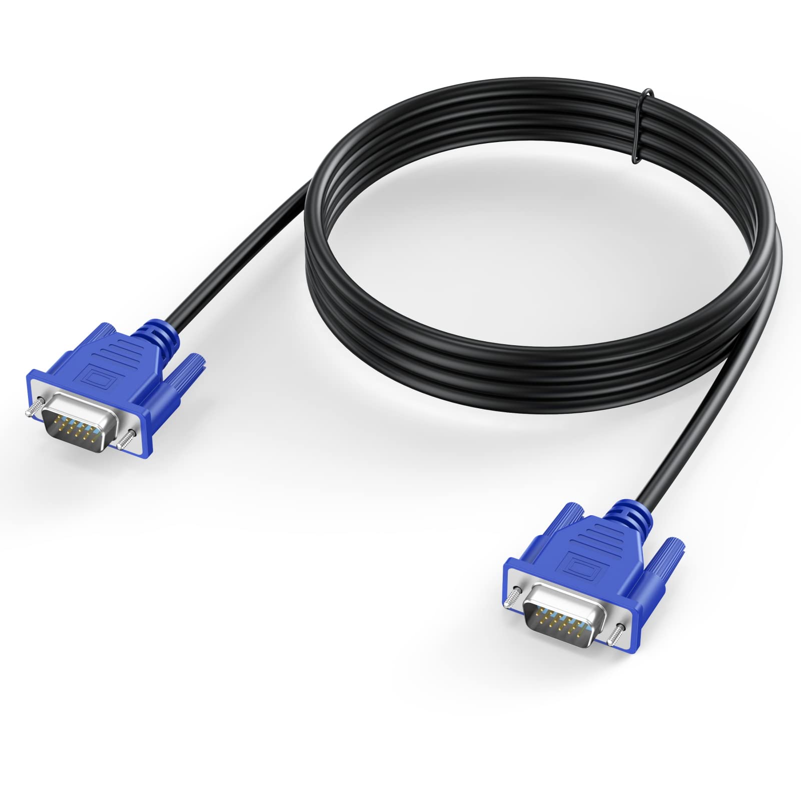 Urelegan Vga To Vga Cable 6 Feet, Vga To Vga Monitor Cable 1080P Full Hd Male To Male Cord Hd15 For Computer Pc Monitor Laptop T