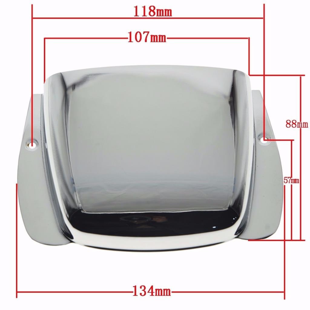 Chrome P Bass Style Guitar Bridge Cover Bridge Protector For Precision P Bass