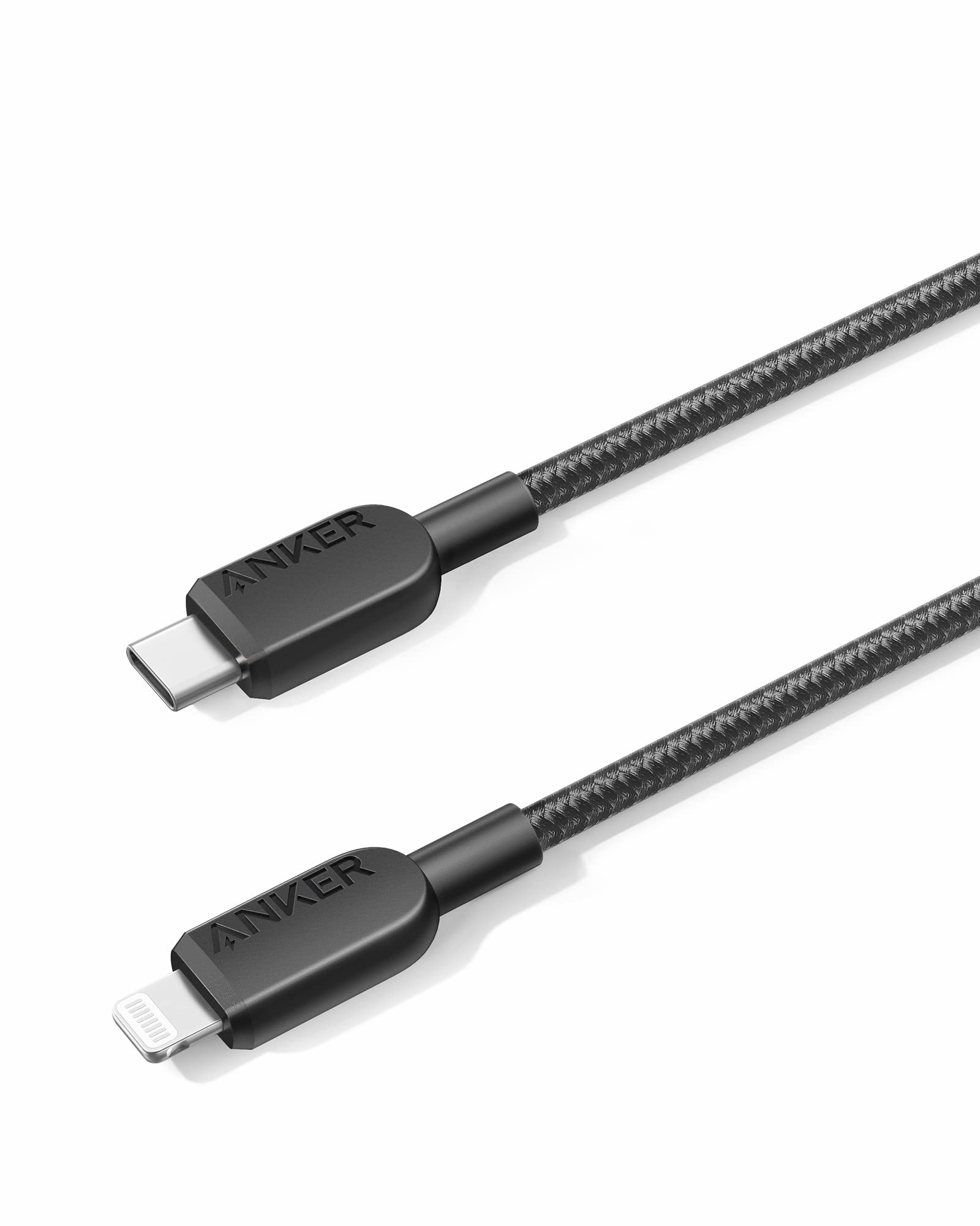 Anker Usb C To Lightning Cable, 310 Usb C To Lightning Braided Cable(3Ft, Black), Mfi Certified, Fast Charging Cable For Iphone