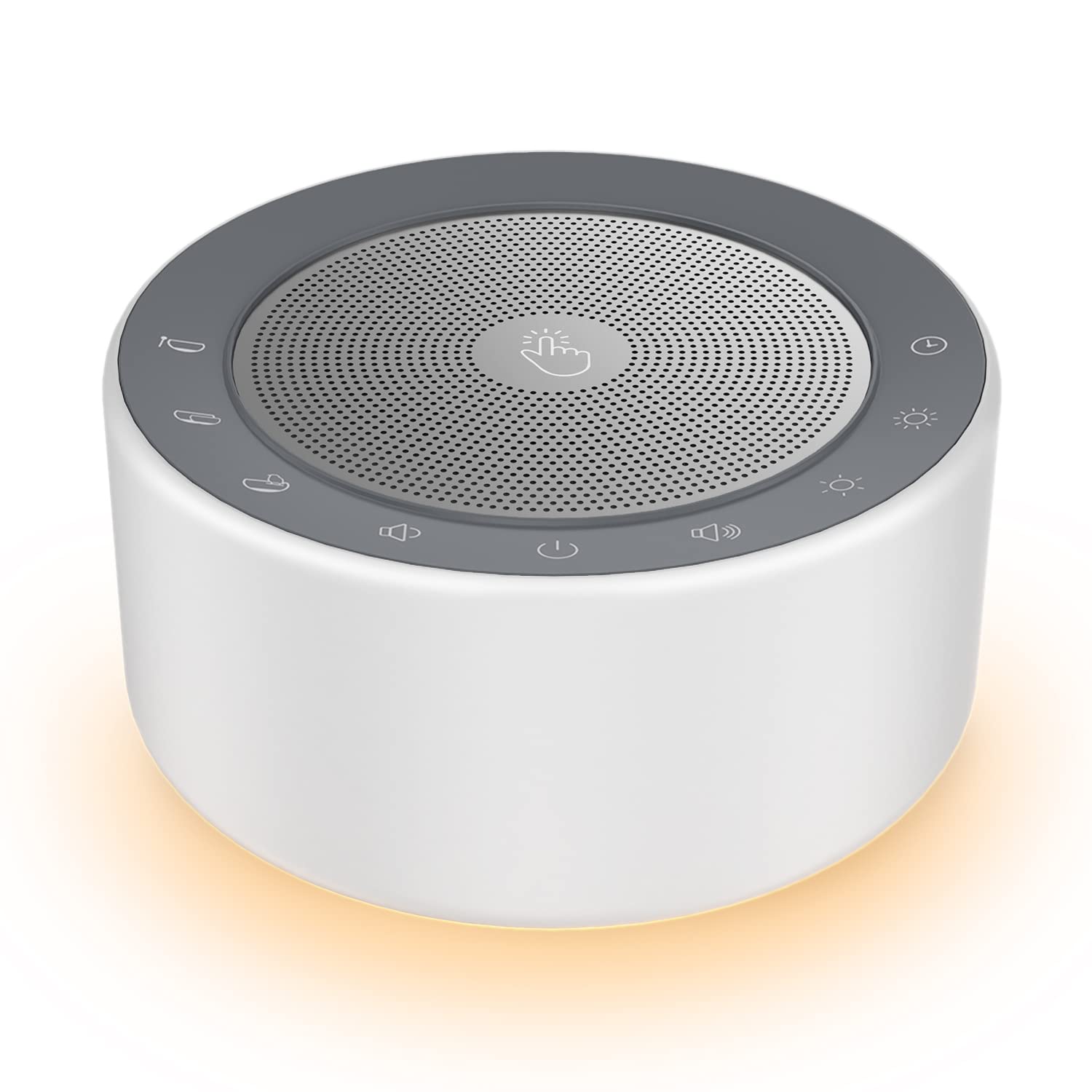 Kipcush Automatic Tibetan Meditation Bowl Sound Machine - 7 Himalayan Tones + 7 Color Night Light - Timer & Touch Control - No M