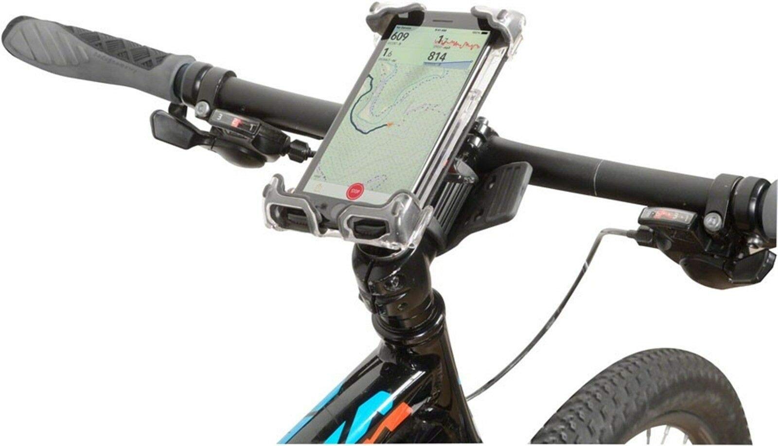 Hefty Bike Phone Mount By Delta Cycle - Premium Universal Bicycle Smartphone Holder Adjusts To Any Handlebar & Fits Any Phone Or
