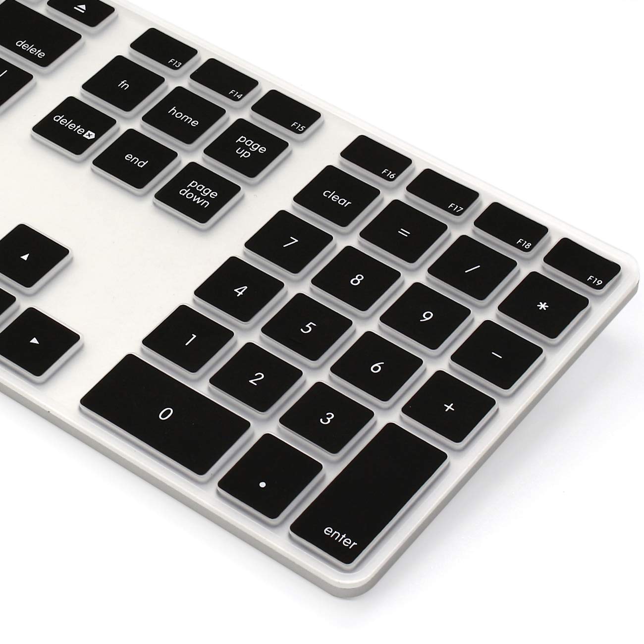 Proelife Silicone Full Size Ultra Thin Keyboard Cover Skin For Apple Imac Keyboard Numeric Keypad Wired Usb Mb110Ll/B A1243 (Not
