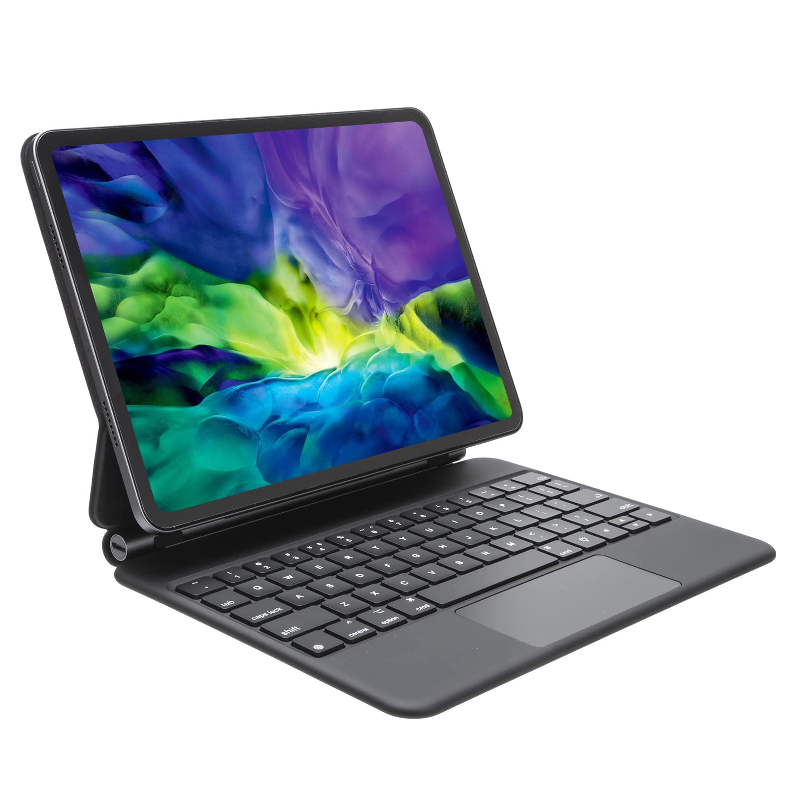 Wainyok Magic Style Keyboard Case For Ipad Pro 12.9 Inch (2022 2018), Wireless Bluetooth, Backlit, Touchpad, Detachable, Slim Fo
