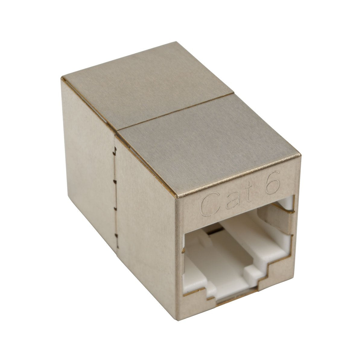 Tripp Lite Cat6 Gigabit Ethernet StraightThrough Modular Shielded InLine Coupler RJ45 F/F TAA (N234001SH)