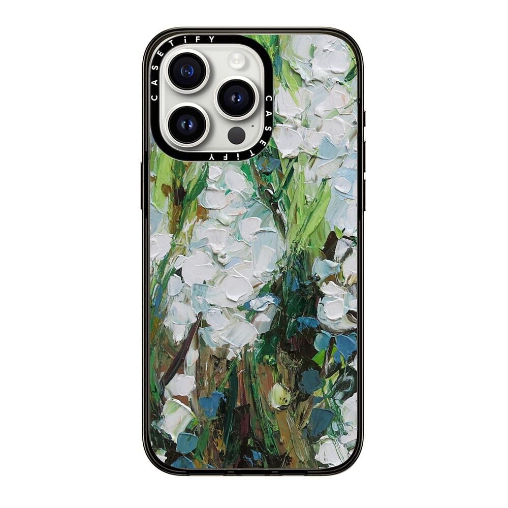 Casetify Compact Case For Iphone 15 Pro Max [2X Military Grade Drop Tested / 4Ft Drop Protection]   Wild Squill Flowers   Clear