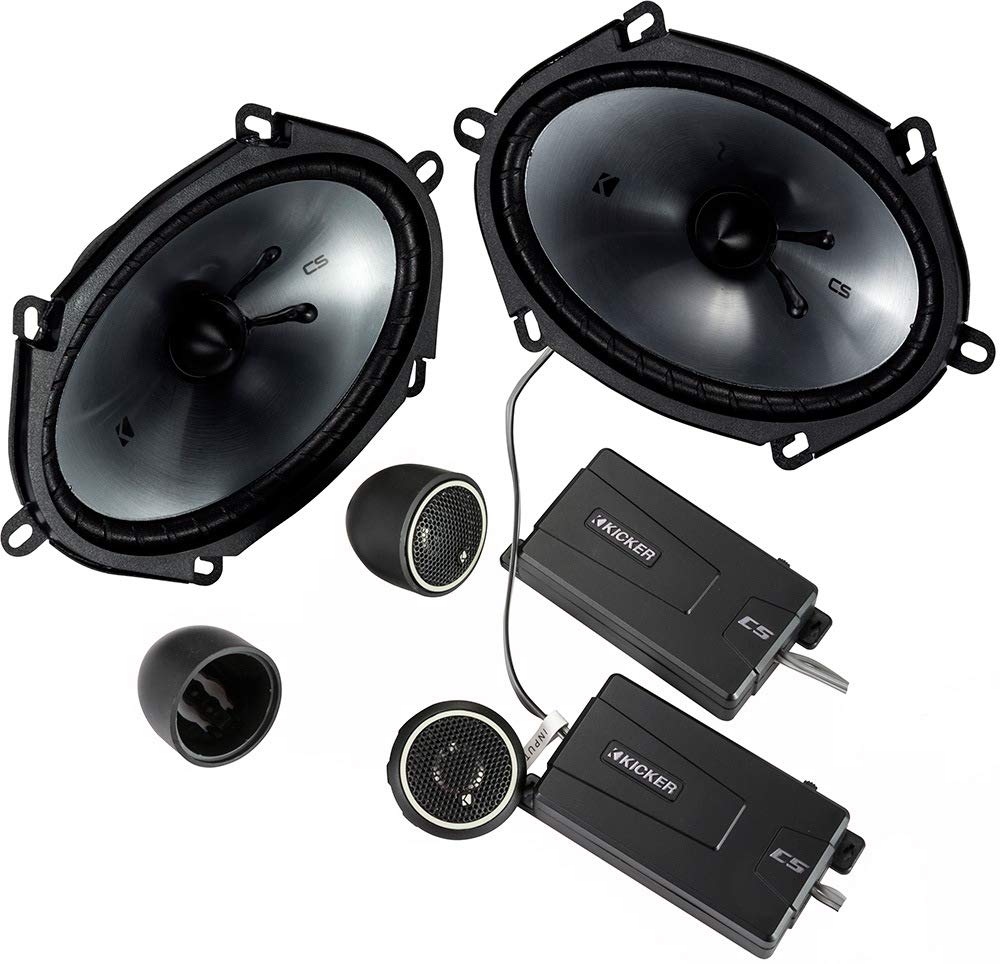 Kicker Speakers 6X8 Inch For Ford F-250/F-350/F-450/F-550 1999-2016 Upgrade Kit - Pair Of Cs Series With Harness, Component Car
