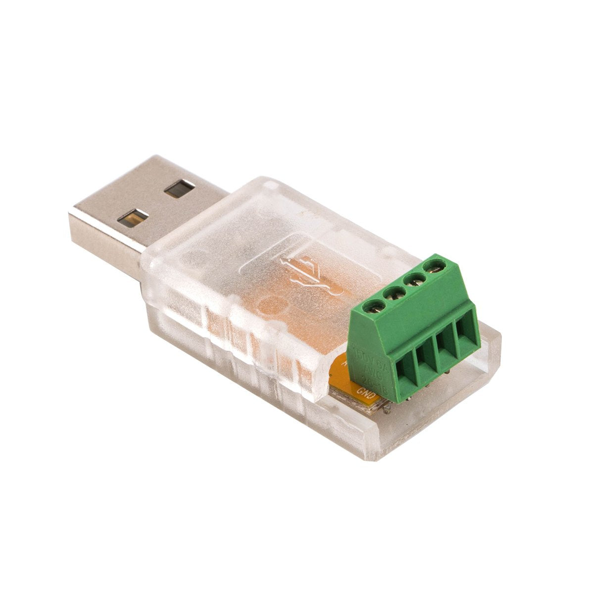 RS485 to USB Converter Adapter with FT232RL Chip for Smart Meter (Transparent Shell)