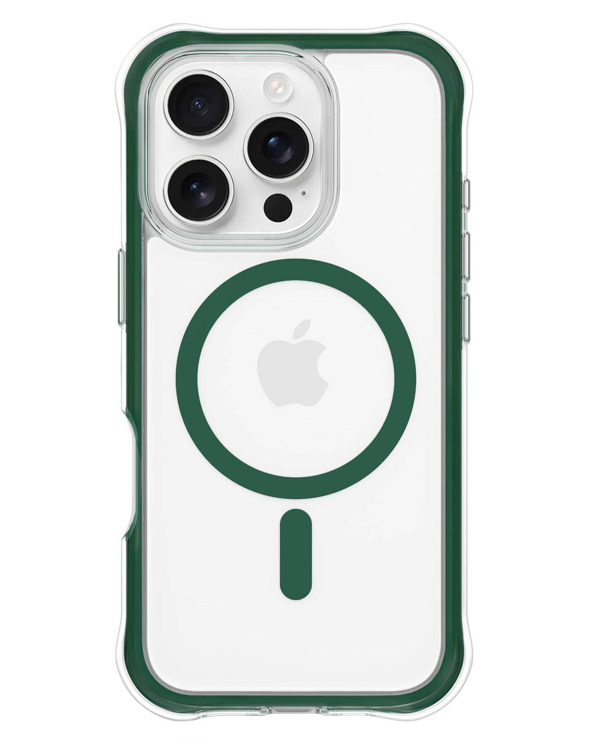 Ornarto Air Case For Iphone 16 Pro Clear, Compatible With Magsafe, Military-Grade Drop Protection Cover With Built-In Air, Green