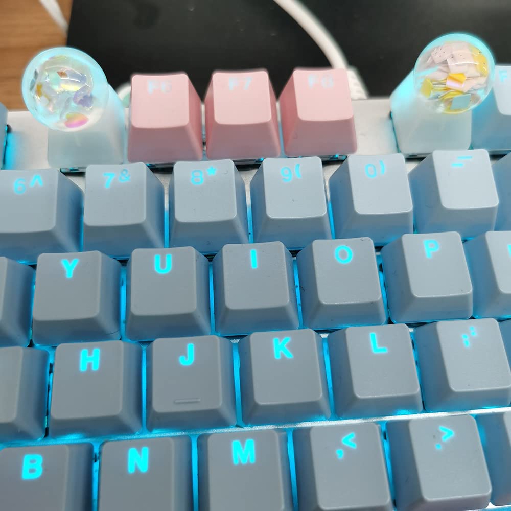 Yupyay Crystal Ball Keycap Esc Keycaps Diy Personality Custom Keycap Replacement Bottom Keycaps Gift For Cherry Mx Switch Mechan