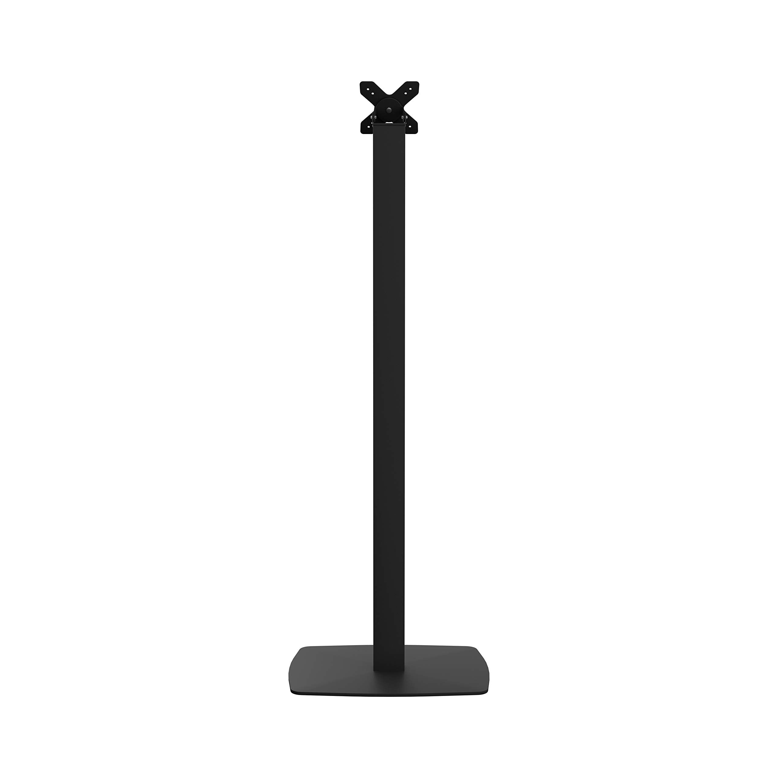 Cta Digital Add Chkb Premium Thin Profile Floor Stand With Vesa Plate And Base (Black)