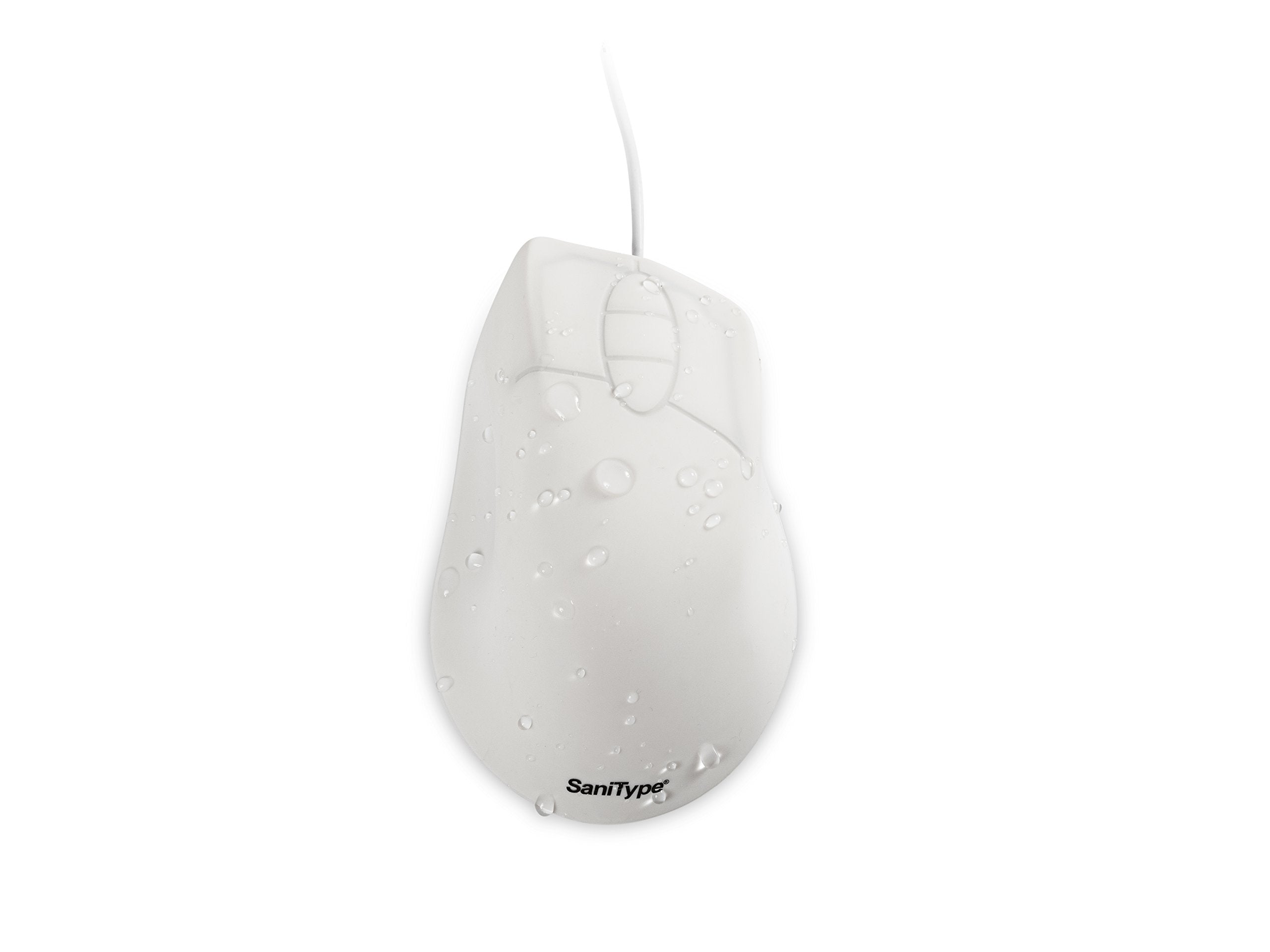 Sanitype Professional Grade Ergonomic Optical Washable Mouse With 3 Button Scroll (Usb/Ps2) (White) | Omst0C01 W