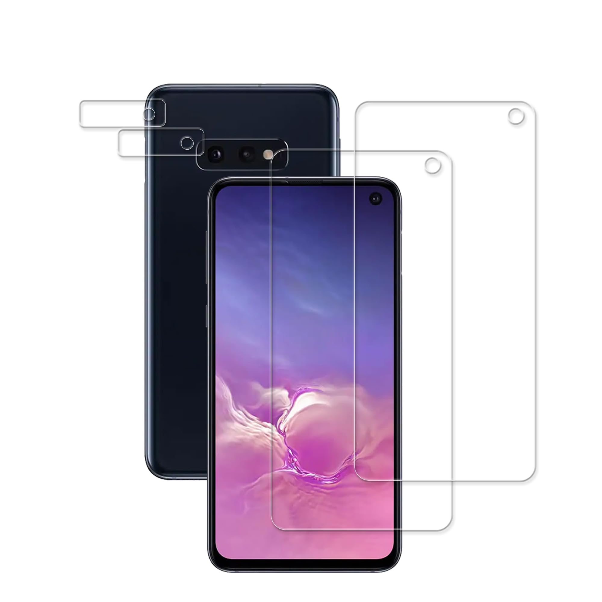 Hkkais Designed For Samsung Galaxy S10E Tempered Glass Screen Protector 2 Pack Camera Lens Protector Film 2 Pack