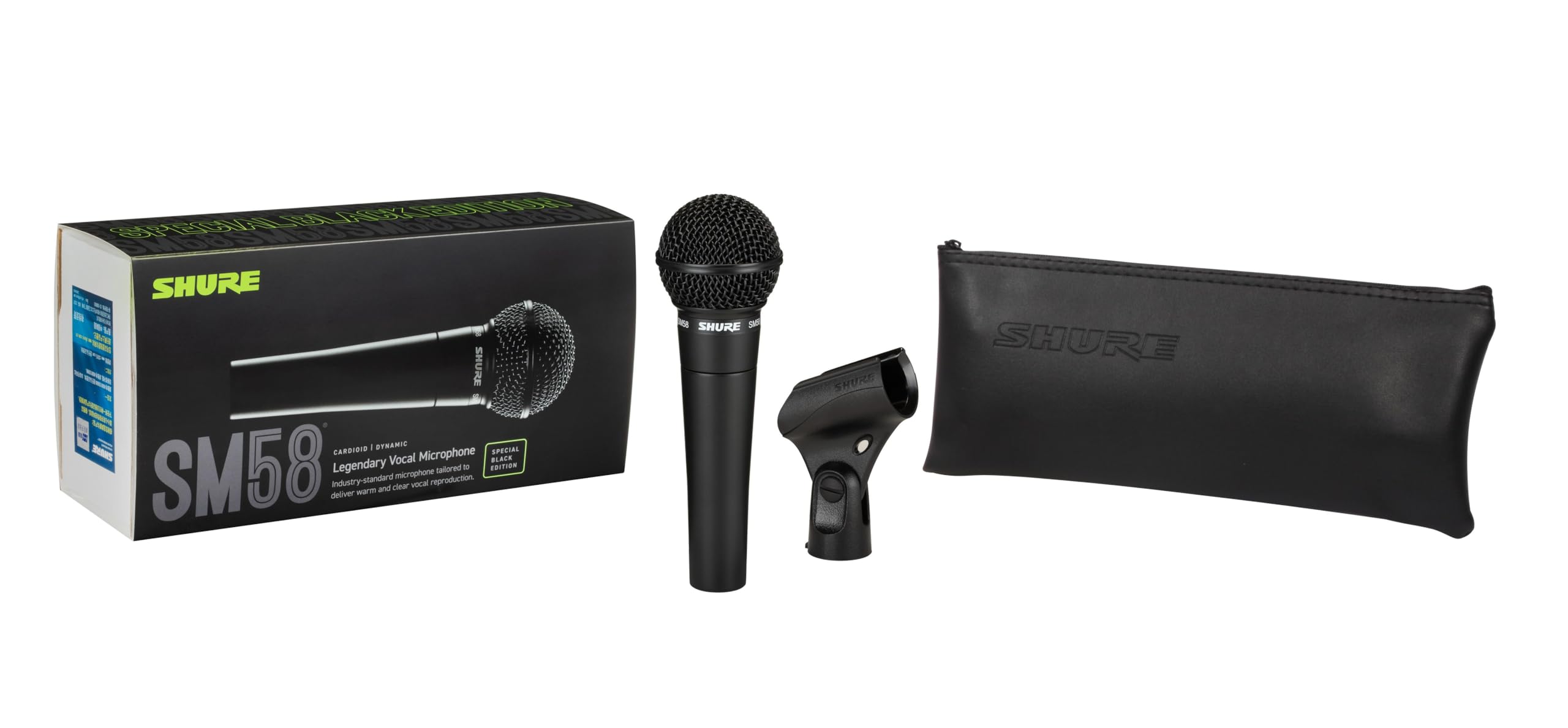 Shure Sm58 Pro Xlr Dynamic Microphone   Professional Studio & Live Performance Cardioid Mic For Vocals, Podcasting, And Recordin
