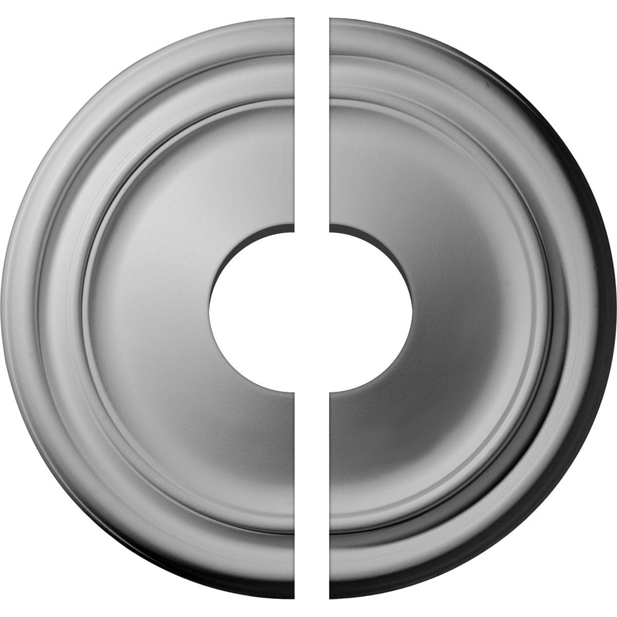 Ekena Millwork Cm12Re2 03500 Reece Ceiling Medallion, 12''Od X 3 1/2''Id X 1 3/4''P, Factory Primed
