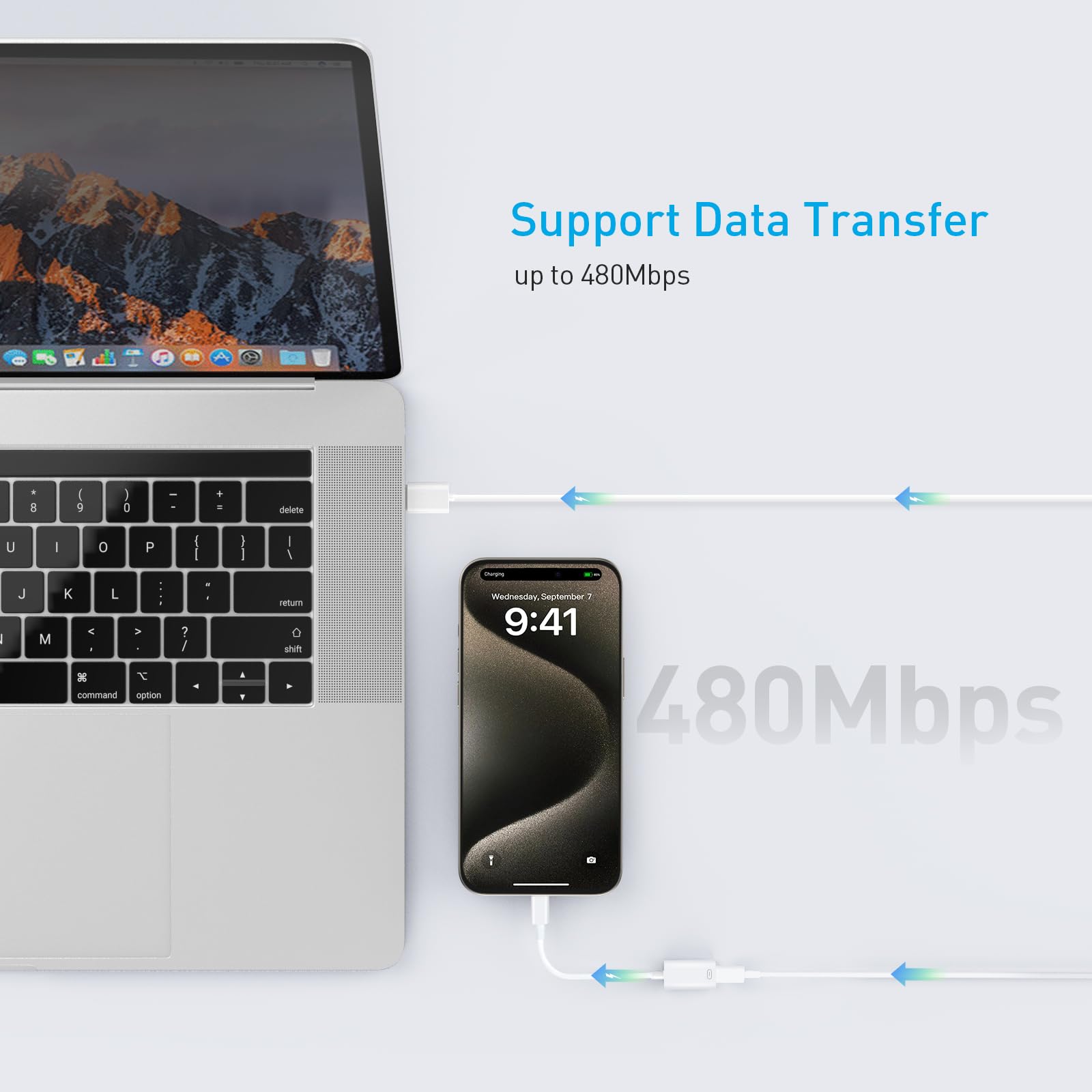 Timovo Usb C To Lightning Adapter For Apple Iphone 15 Pro Max/15 Pro/15 Plus, 2 Pack Charger Connector Cable Supporting Pd 35W &