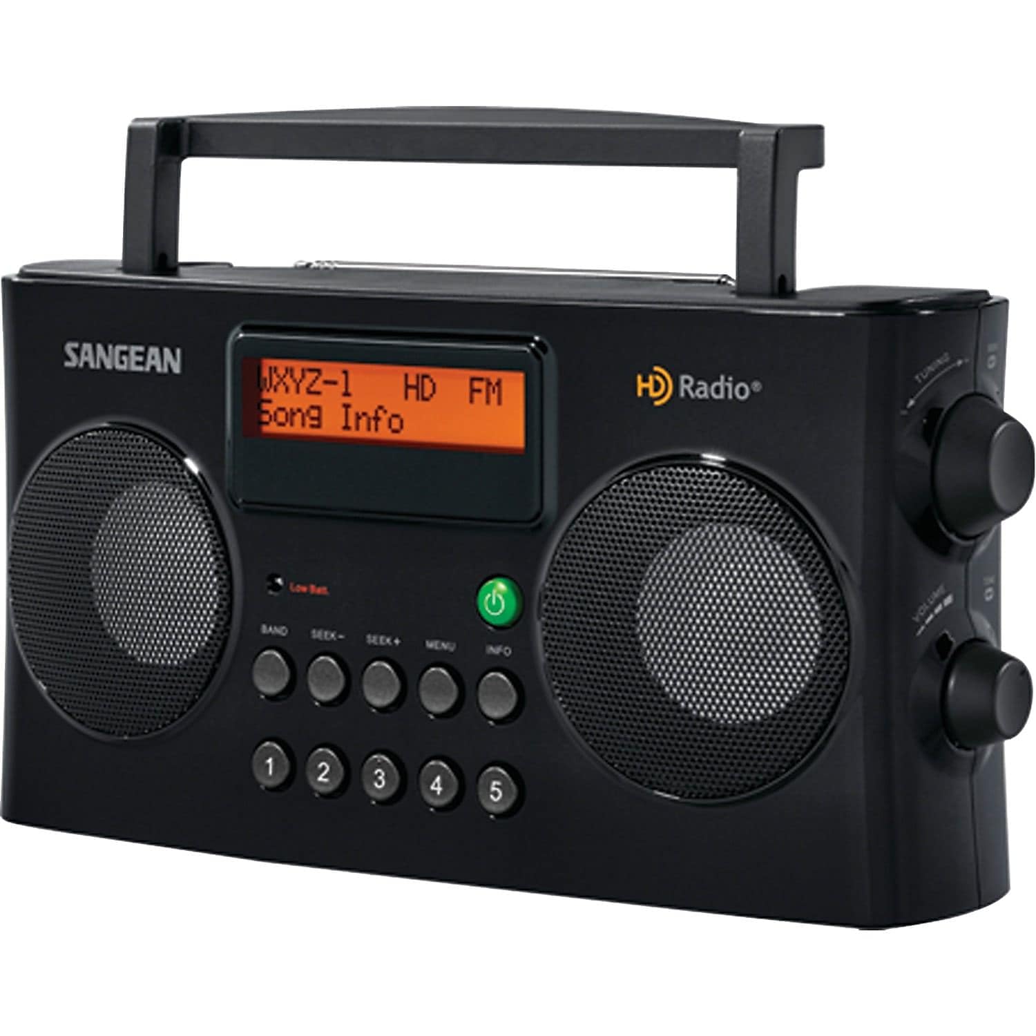 Sangean Hdr 16 Hd Radio/Fm Stereo/Am Portable Radio, Black