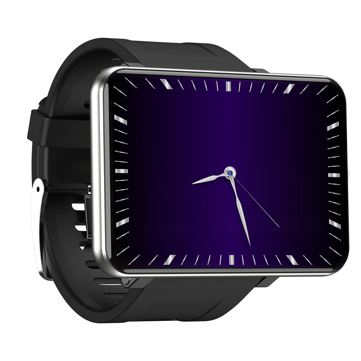 Rainbuvvy 4G Smart Watch 2.86 Inch Screen Android 7.1 1Gb+16Gb 5Mp Camera 2700Mah Battery Smartwatch For Men (Silver, 3Gb+32Gb)