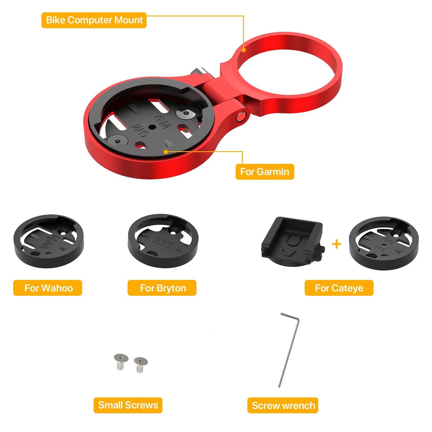 For Garmin Stem Mount - Adjustable Out Front Bike Computer Mount For Wahoo Stem, Road Cycling For Garmin Bike Computer Compatibl