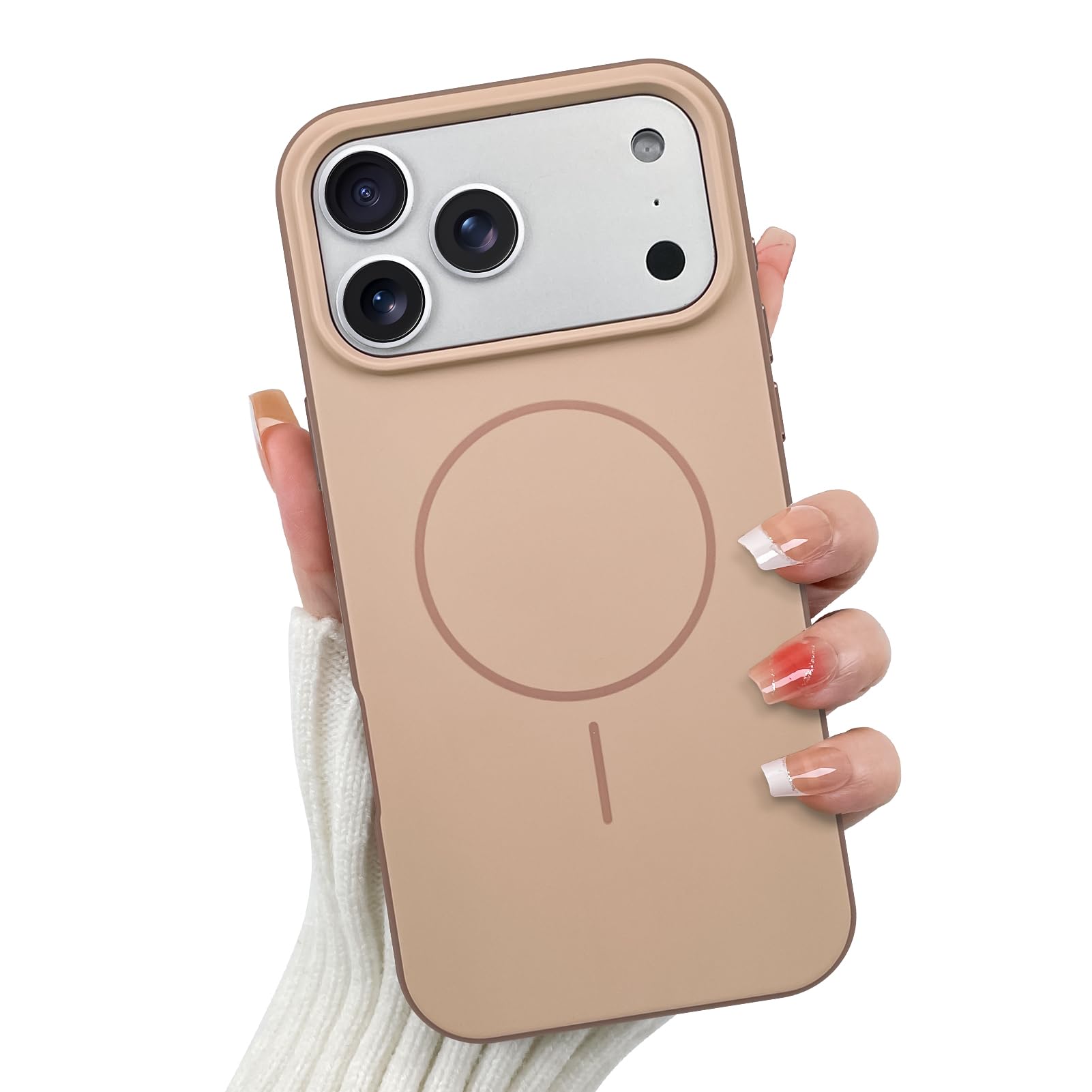 OOK Magnetic for iPhone 17 Pro Max Case, Compatible with MagSafe Silicone Camera Lens Protection Shockproof Protective Slim Phon