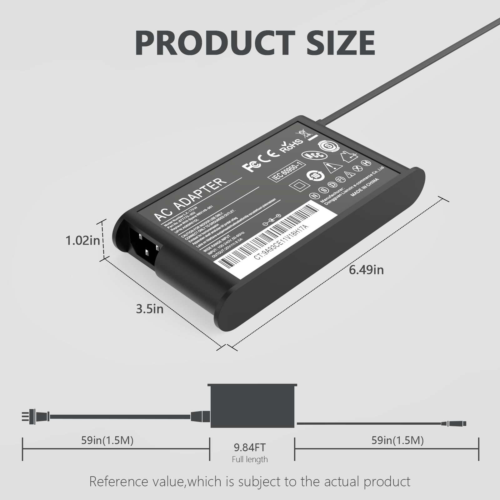 170W Thinkpad Ac Laptop Charger For Lenovo Thinkpad Extreme Gen 6 5 4 3 2 1 P50 P51 P52 P53 P70 P71 P73 W541 W540 T540P E560P Z7