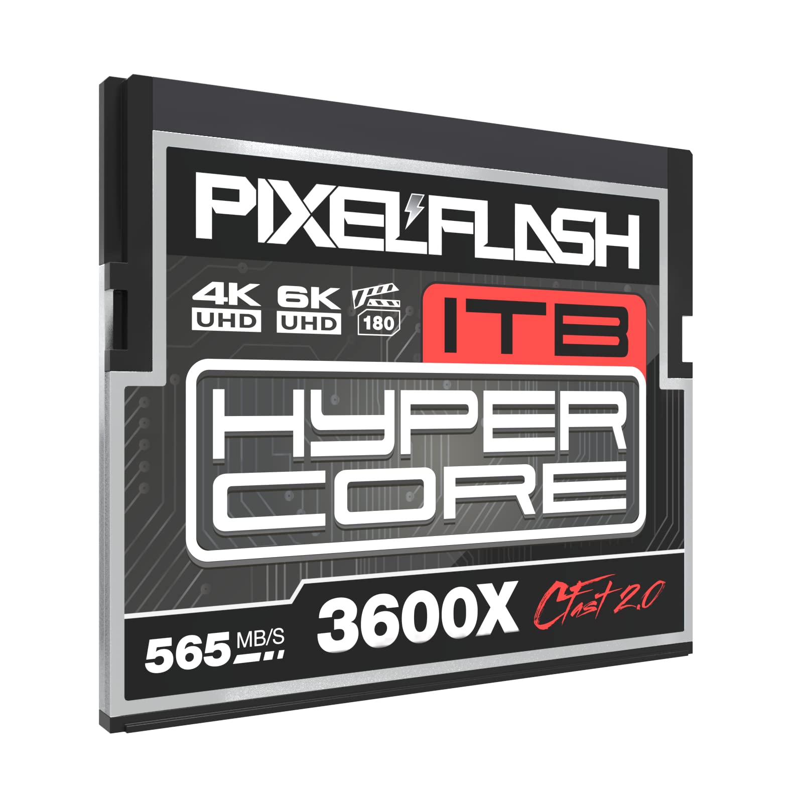 Pixelflash 1Tb Cfast 2.0 Card 3600X Hypercore 575Mb/S Sata3 Vpg180, Cfast Card For Dslr Cinematic Video & Photo Cams Lab Tested, Certified Flash Memory 1 Tb 2025 Model