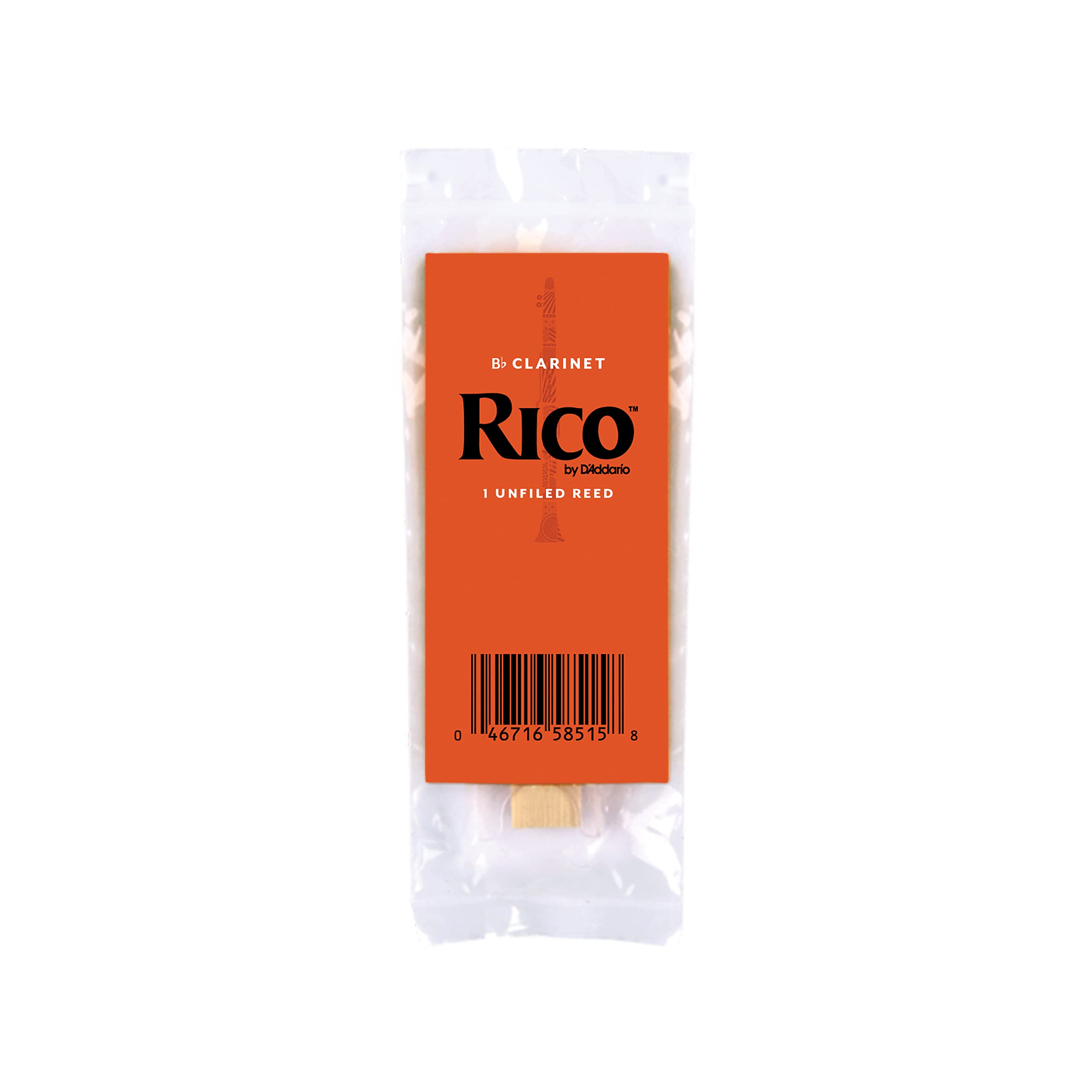 Daddario Woodwinds, Rico Bb Clarinet Reeds, Rca0120-B50, Strength 2.0, 50-Pack
