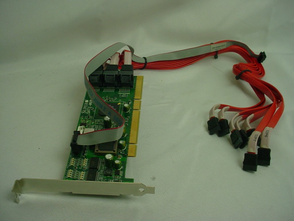 Supermicro 8 Channel 300Mb/S Per Channel 64 Bit Pci X Interface Serial Ata Adapter (Aoc Sat2 Mv8)