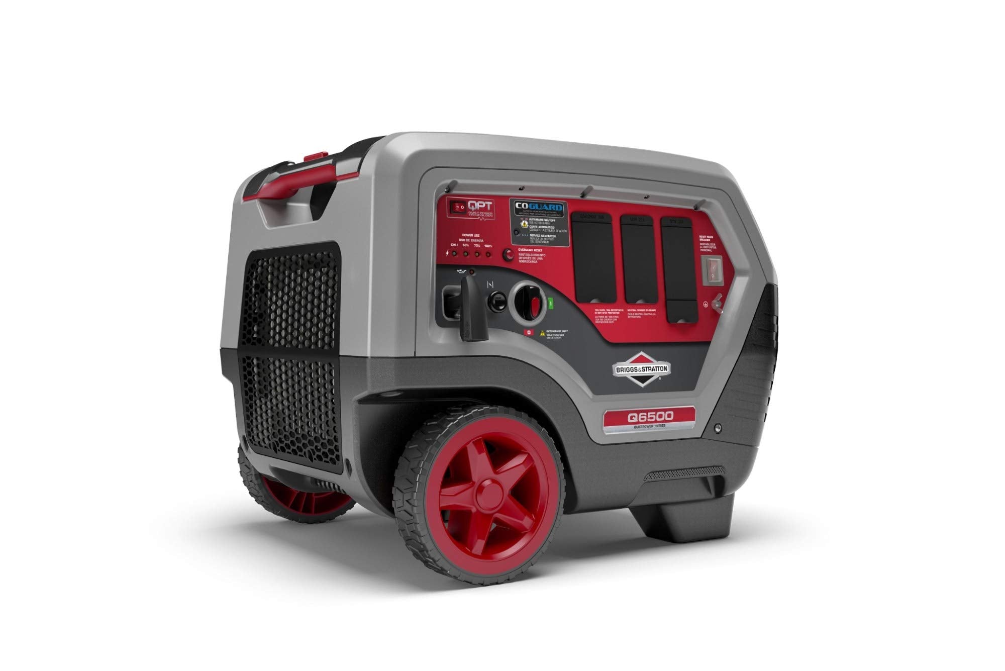Briggs & Stratton Q6500 Quiet Power Series Inverter Generator | Co Guard, 6500 Starting Watts