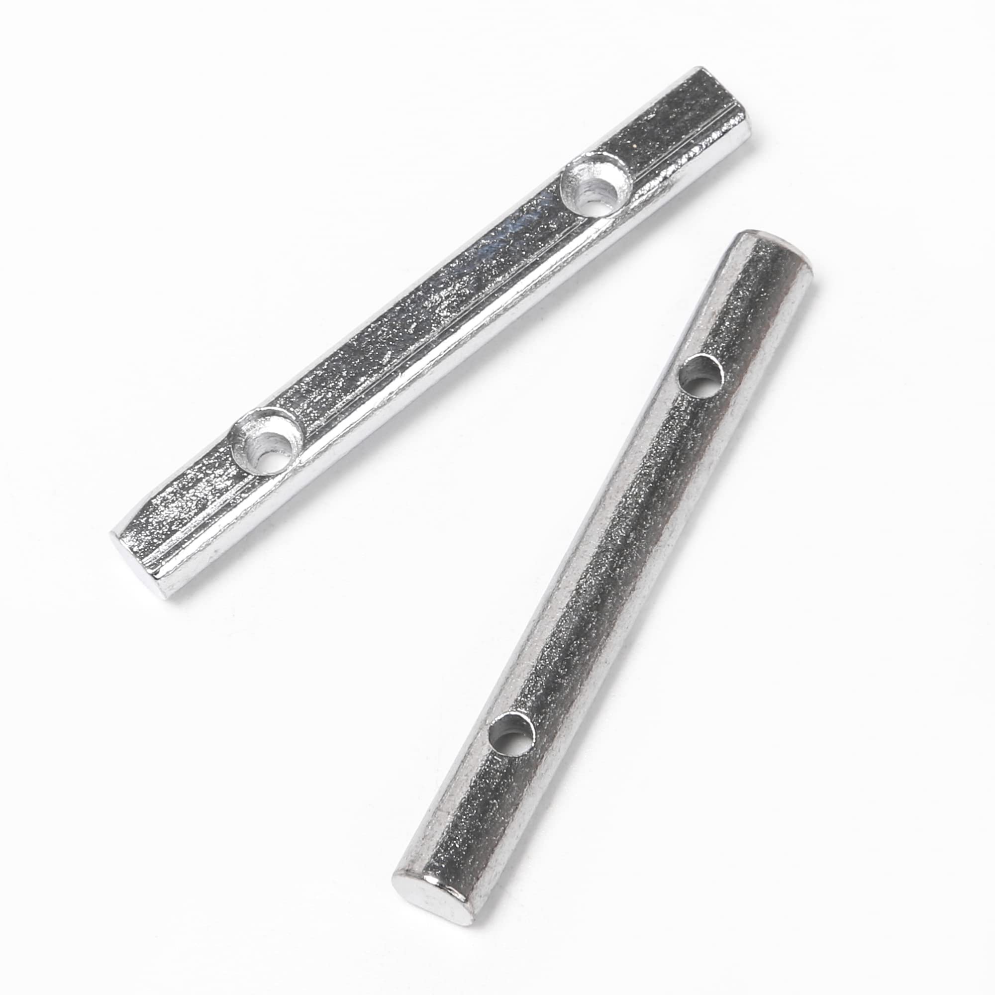 Mxfans 10-Piece Chrome Brass Guitar String Fixing Rod Suitable For Electric Guitar Length: 45Mm (1.77Inch) Hole Spacing 25Mm (0.