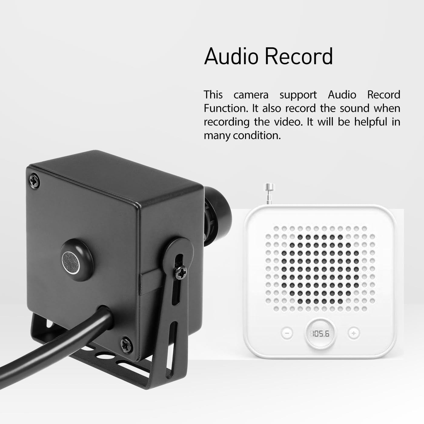 Revodata 5Mp Poe Mini Ip Camera With Audio,Ultrahd Indoor Small Security Camera 3.6Mm Lens(75 Fov), H.265/H.264, Smart Phone/Pc