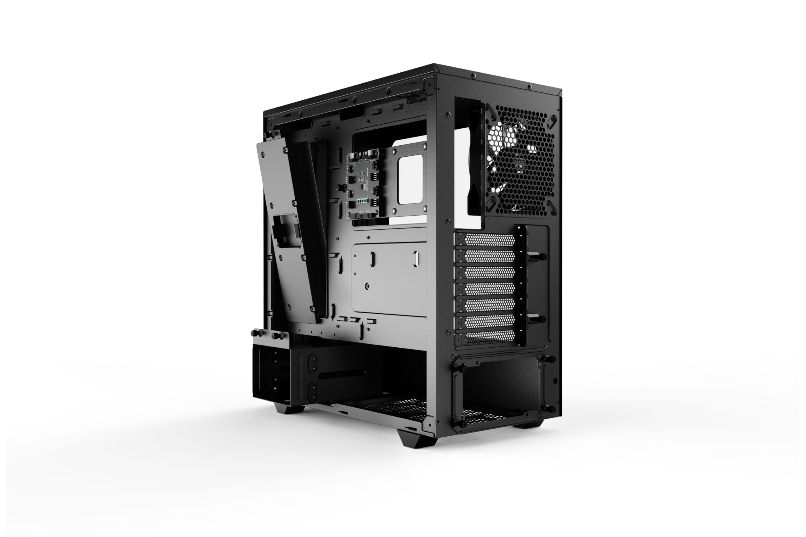 Be Quiet! Pure Base 500 Fx Atx Midi Tower Pc Case | Argb | 4 Pre Installed Light Wings Pwm Fans | Tempered Glass Window | Black | Bgw43
