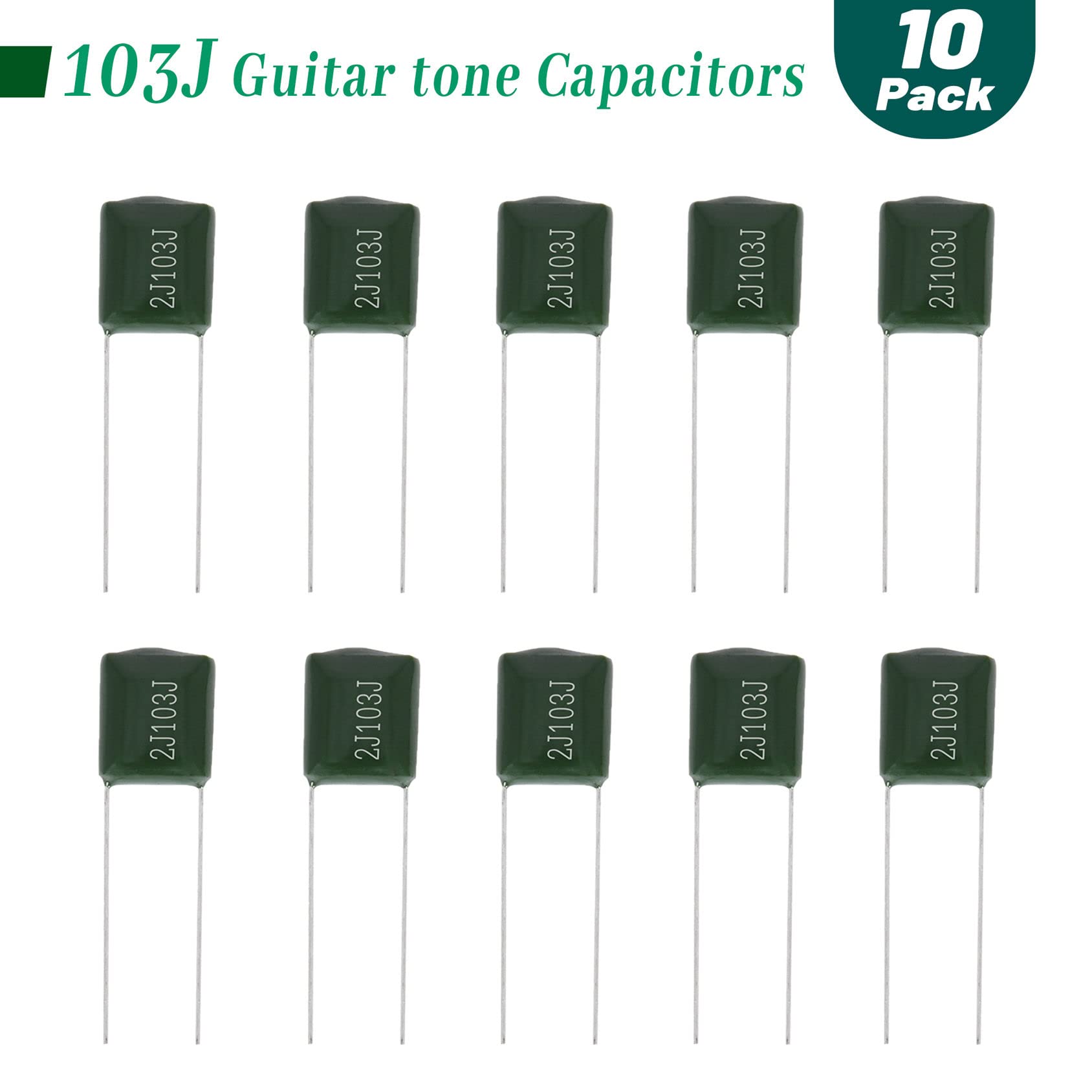 Guitar Tone Capacitor 223J 0.022Uf 10Pcs,103J .01Uf 10Pcs,473J .047Uf 10Pcs Capacitors Polypropylene Electronic Accessories 630V
