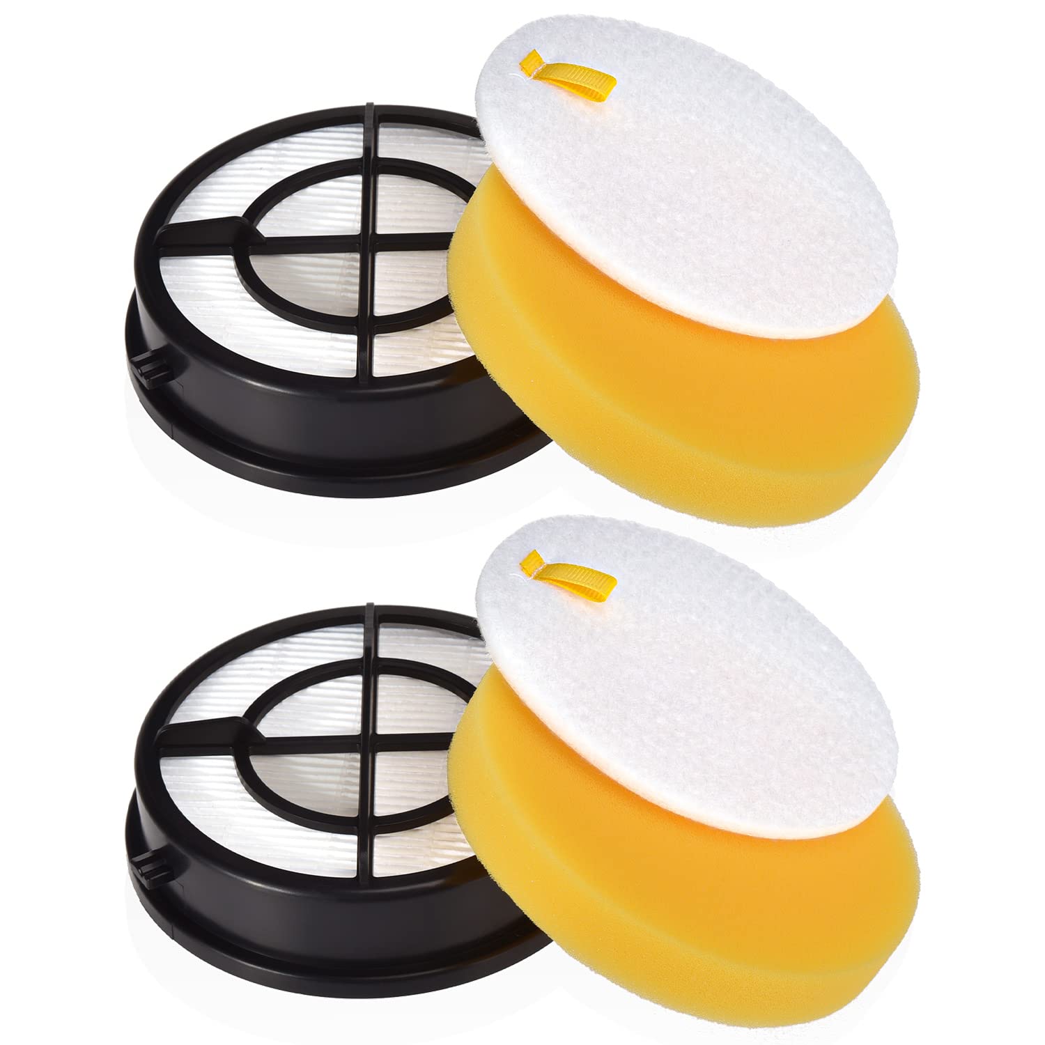 2Pack 1650 Filter Replacement For Bissell Pet Hair Eraser Turbo Upright Vacuum Model 1650A,1650C, 16501, 16507, 16508, 16502, 16