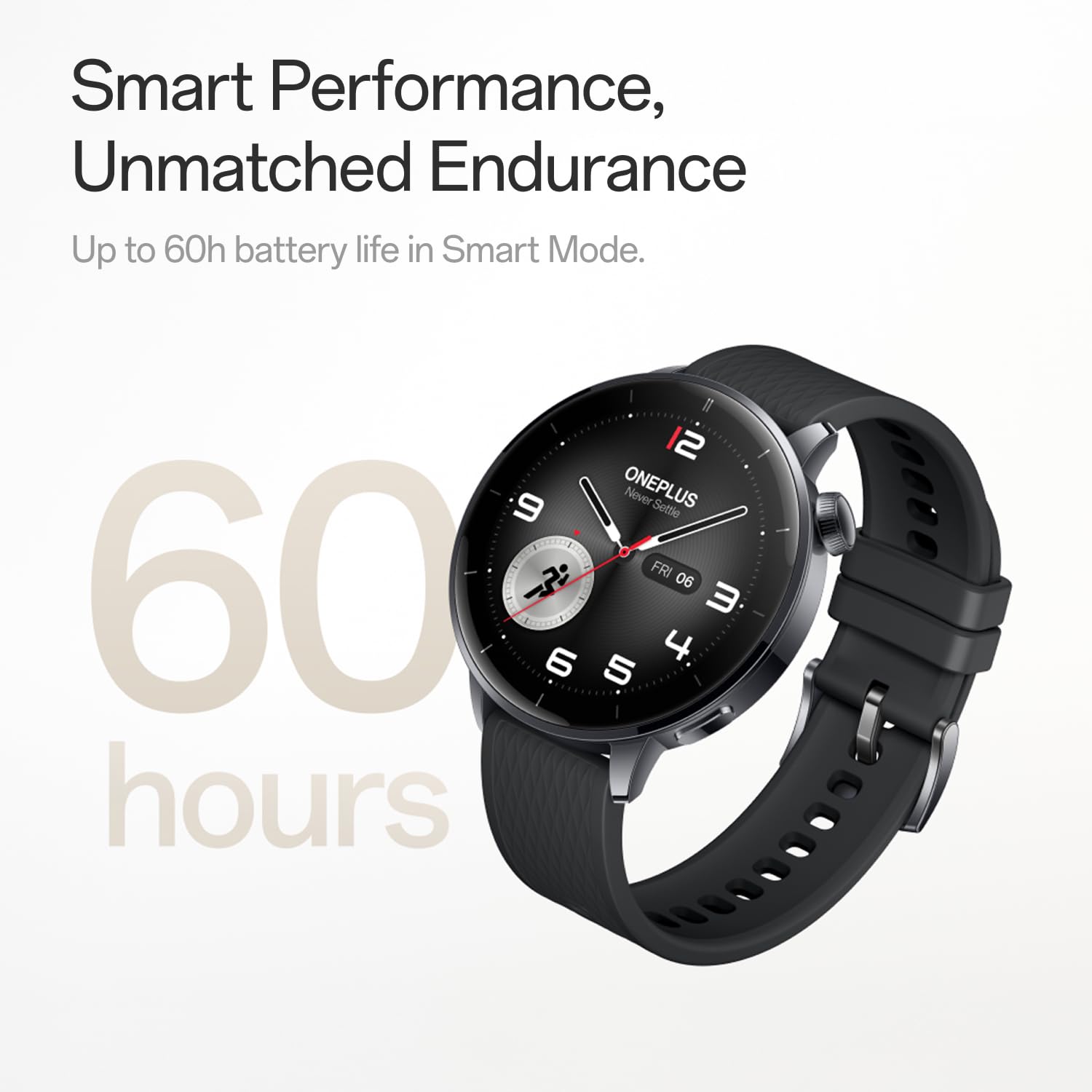 Oneplus Watch 3 43Mm Silver Steel, 1.32-Inch Round Display, Silver Steel, Wearos, 32Gb Storage, Sleep Tracking, 345Mah Battery,