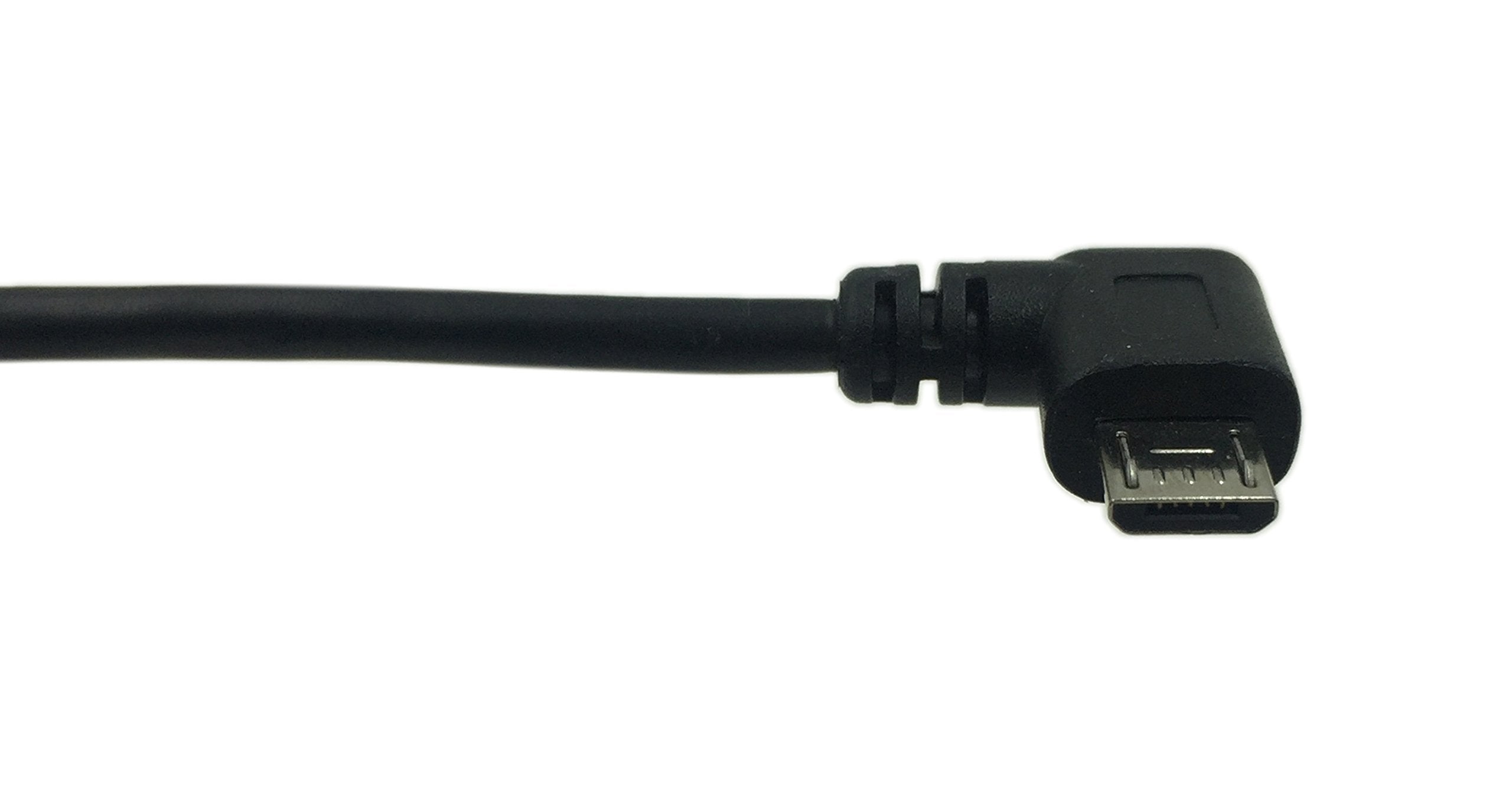 Cerrxian 9Inch Micro Usb Cable Combo Left & Right Angle Micro Usb 5 Pin Male To Usb 2.0 Type A Right Angle Male Data Sync And Ch