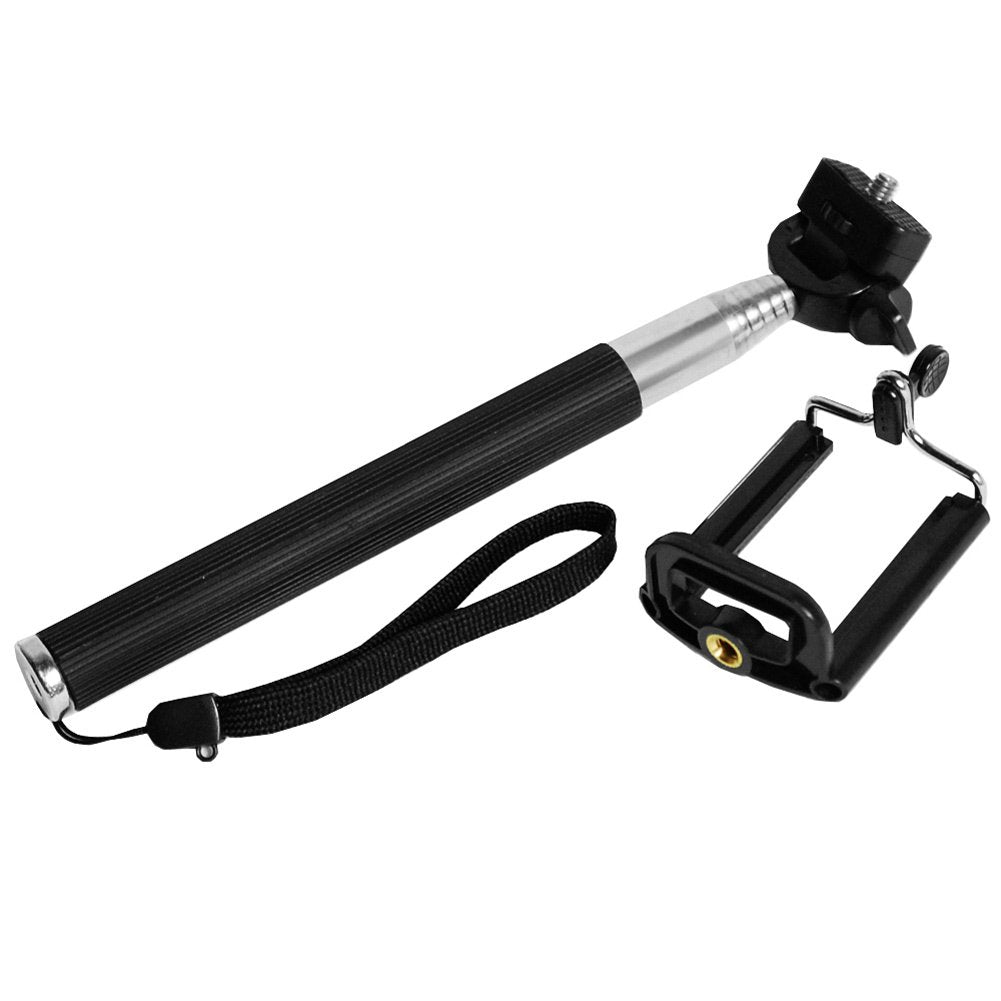 Asstd National Brand Smart Gear Extendable Monopod Selfie Stick, Black