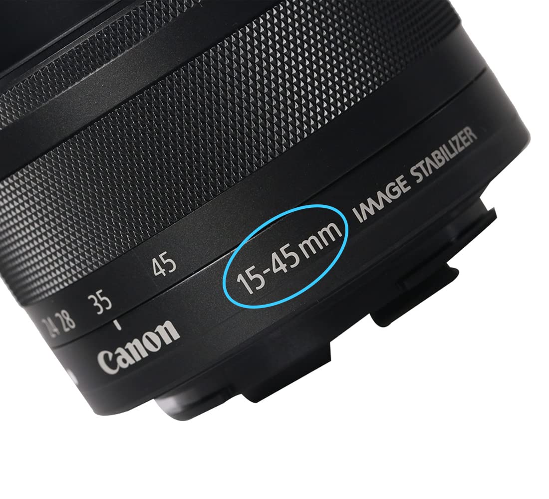 49Mm Lens Cap Cover Compatible For Canon Eos M50 Ef M 15 45Mm F/3.5 6.3 Is Stm Lens,For Eos M200 M50 M5 M6 Mark Ii M100 Camera H