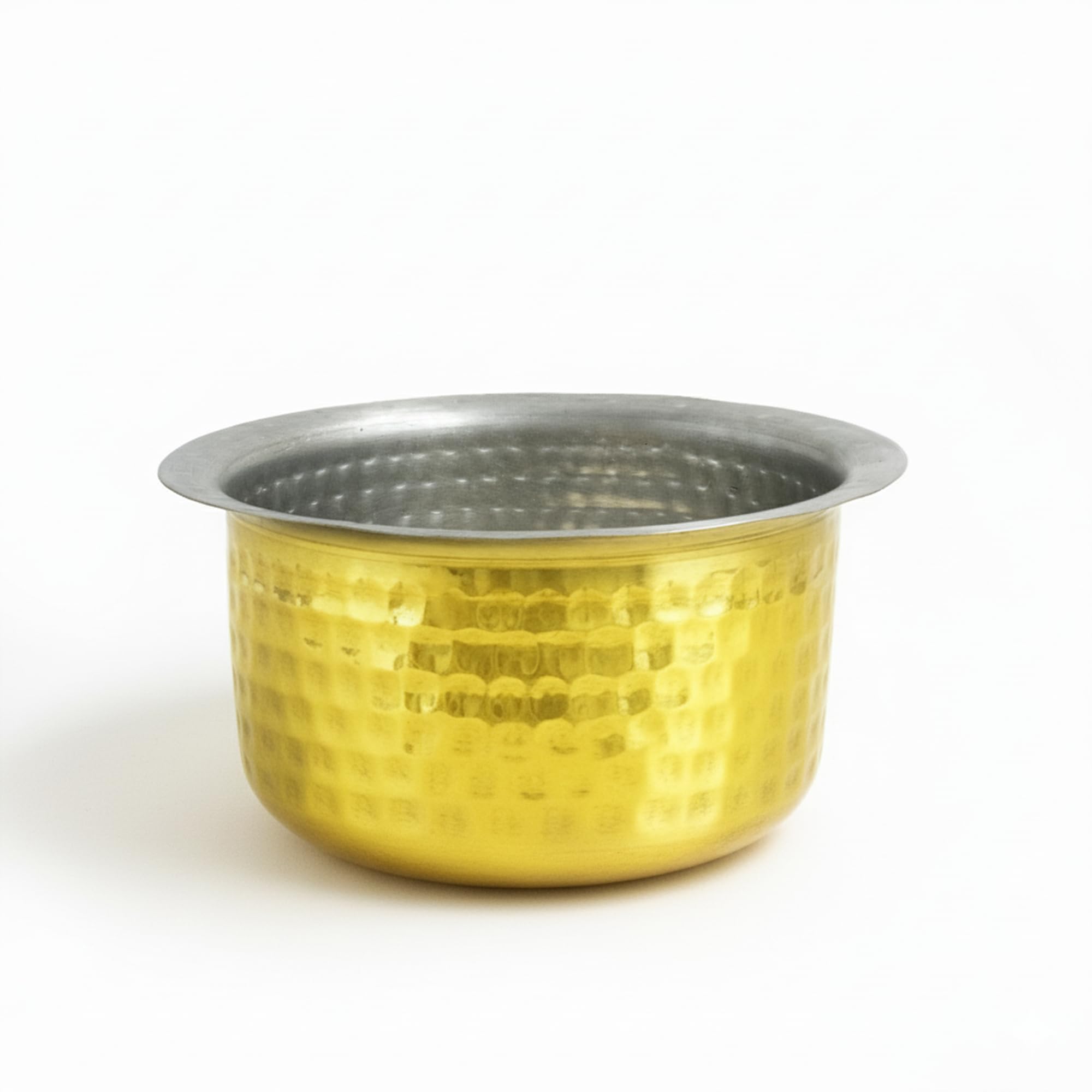 Moongil Brass Utensil Hammered Vadi Chatti with TIN coating|Tope|KitchenWare|cookware|Brass Pathiram|Patilas|Tapeli|Peetal|Sarva