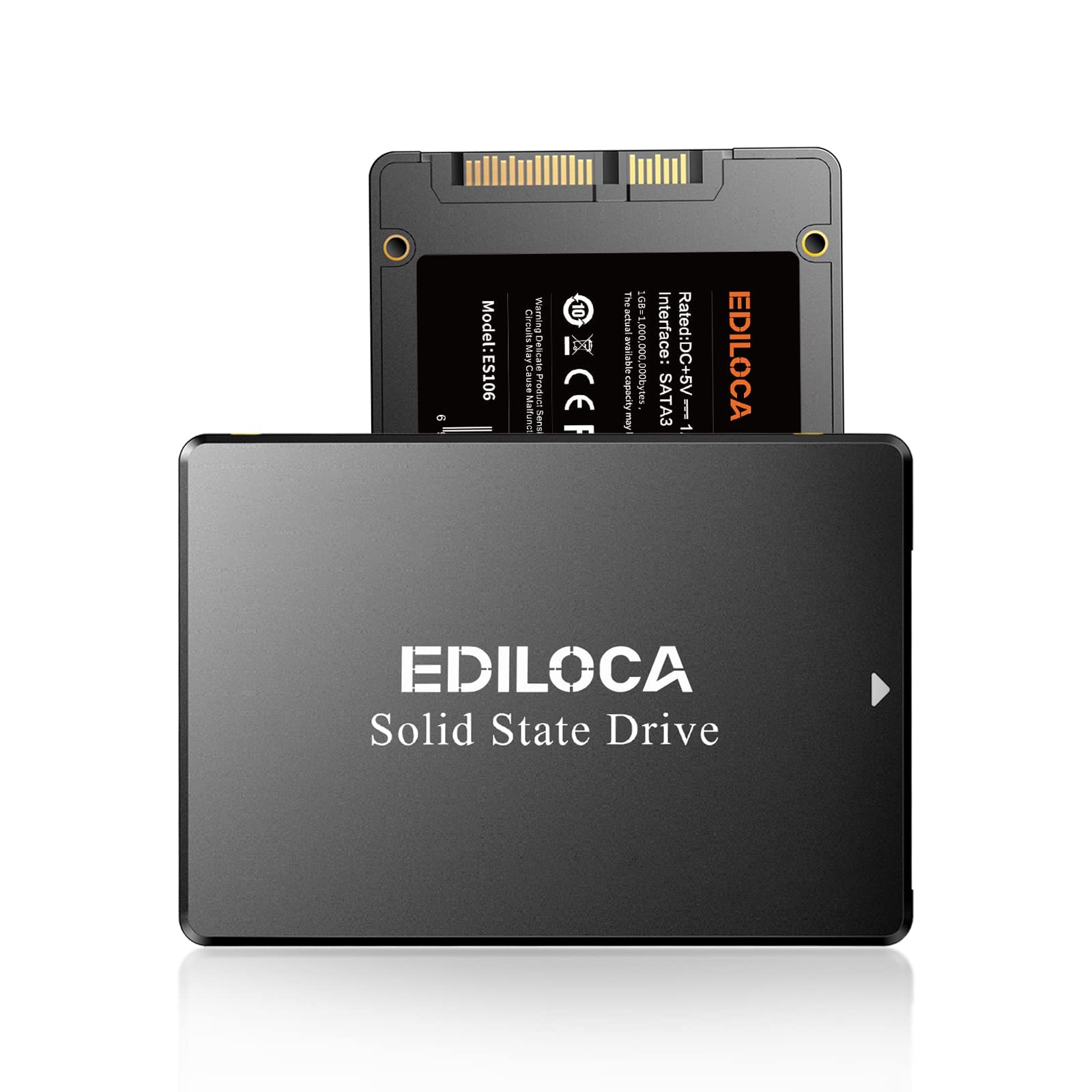 Ediloca Es106 2Tb Ssd Sata Iii 6Gb/S 2.5'' 3D Tlc Nand Flash Internal Hard Drive, Up To 550Mb/S Read, Upgrade Pc Or Laptop Memor