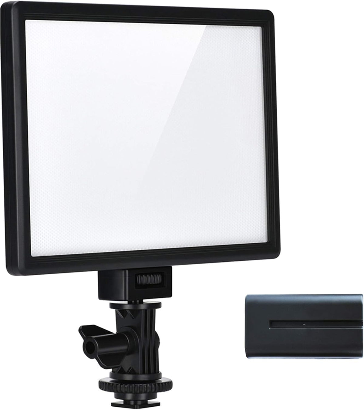 VILTROX L116T 3300K-5600K LED Photography Light Kit, Super Thin On Camera LED Key Light Panel with NP-F550 Battery, Led Photography Lighting for Video Live Streaming Studio YouTube Tiktok