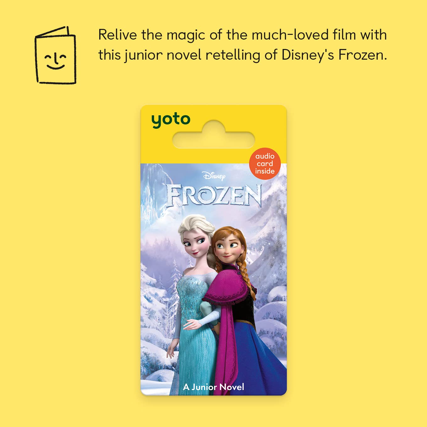 Yoto Disney Junior Novels: Frozen   Kids Audio Card For Use With Yoto Player & Mini All In 1 Audio Player, Educational Screen Fr