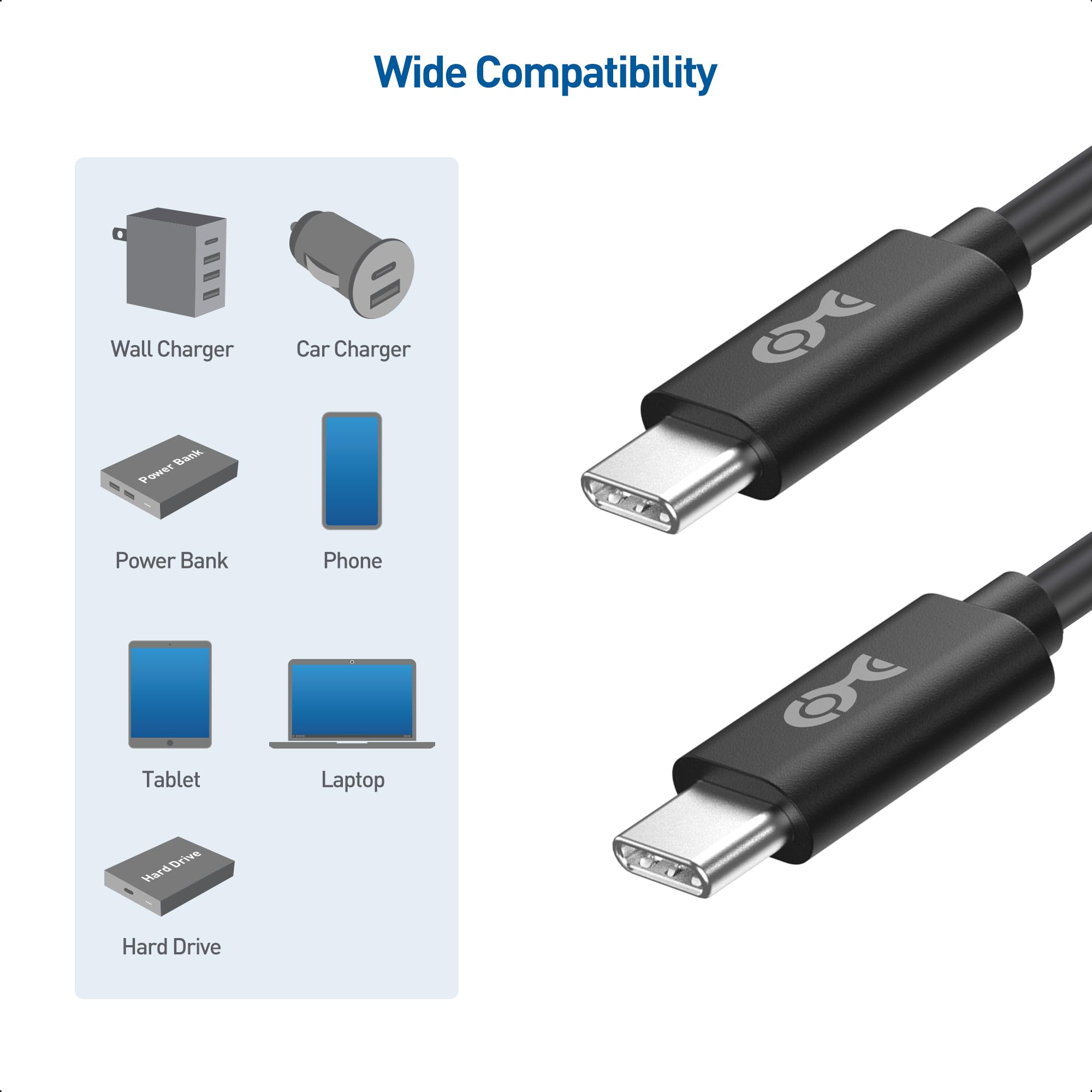 Cable Matters Coiled USB C to USB C Cable 1 4 Feet, Up to [60W Charging, 480Mbps Data Transfer] Compatible with Apple CarPlay, Android Auto, USB C Charger Cable for iPhone 16/15, Galaxy S24, iPad Pro