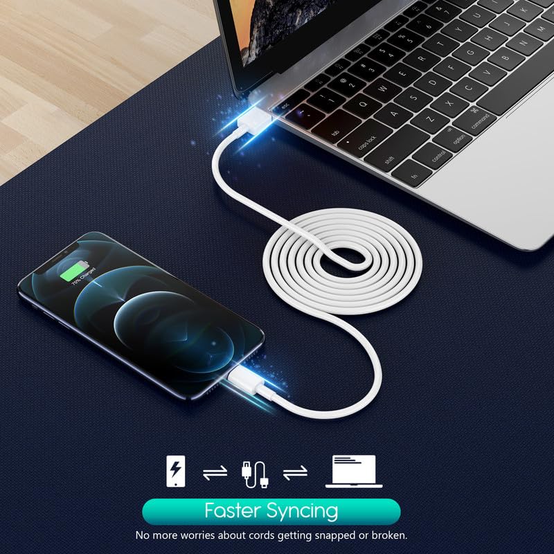 Iphone Charger,Extra Long 2 Pack 10Ft Lightning Cable Cube Iphone 12 Charger Charging Transfer Cord Cable With Usb Plug Wall Charger Block Travel Adapter For Iphone 14/13/12/11/Se2022/8/7/Xs/Xr/X/Ipad