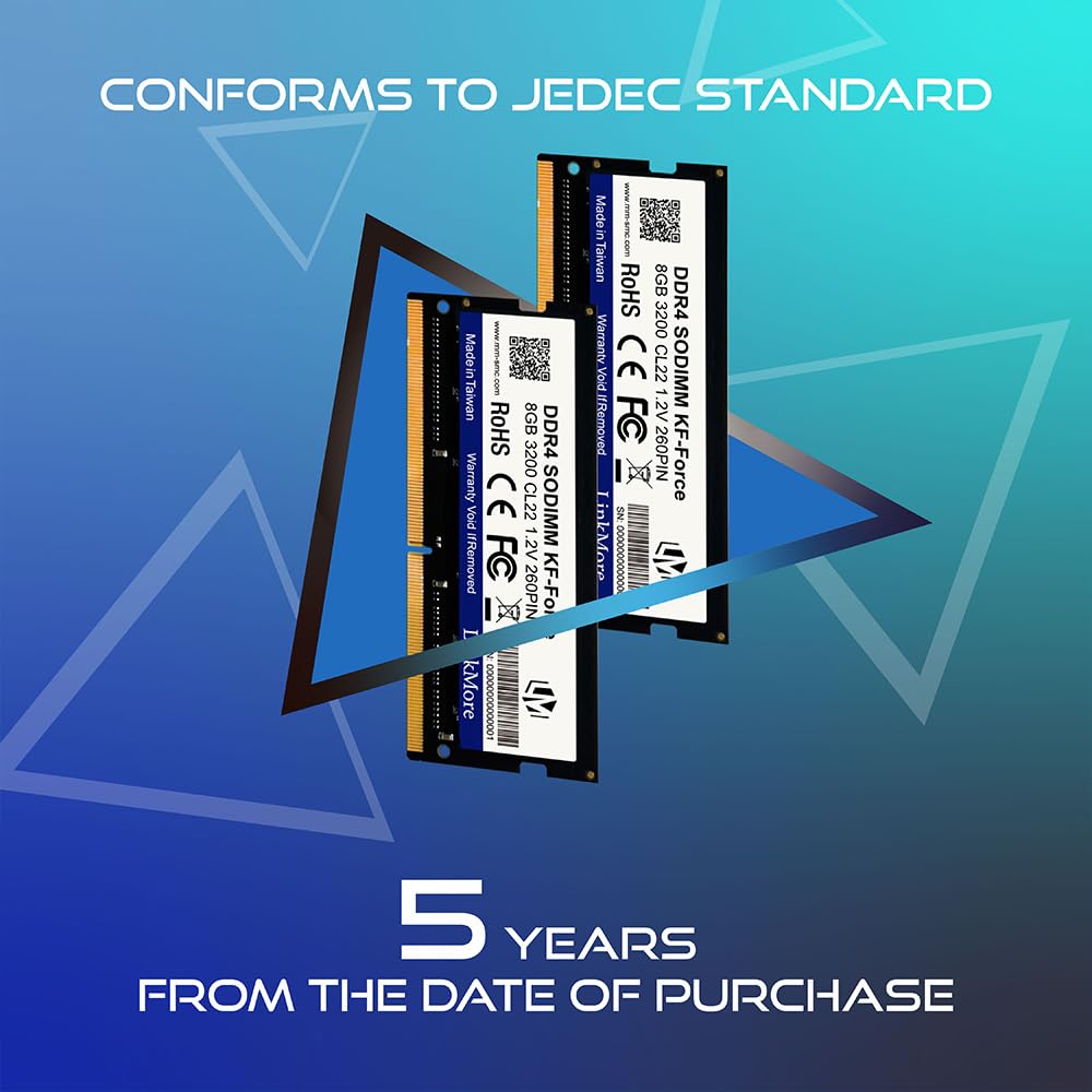 Linkmore 16Gb Kit (2 X 8Gb) Ddr4 3200Mh Sodimm (Pc4 25600) Cl22 1.2V Laptop Memory Module