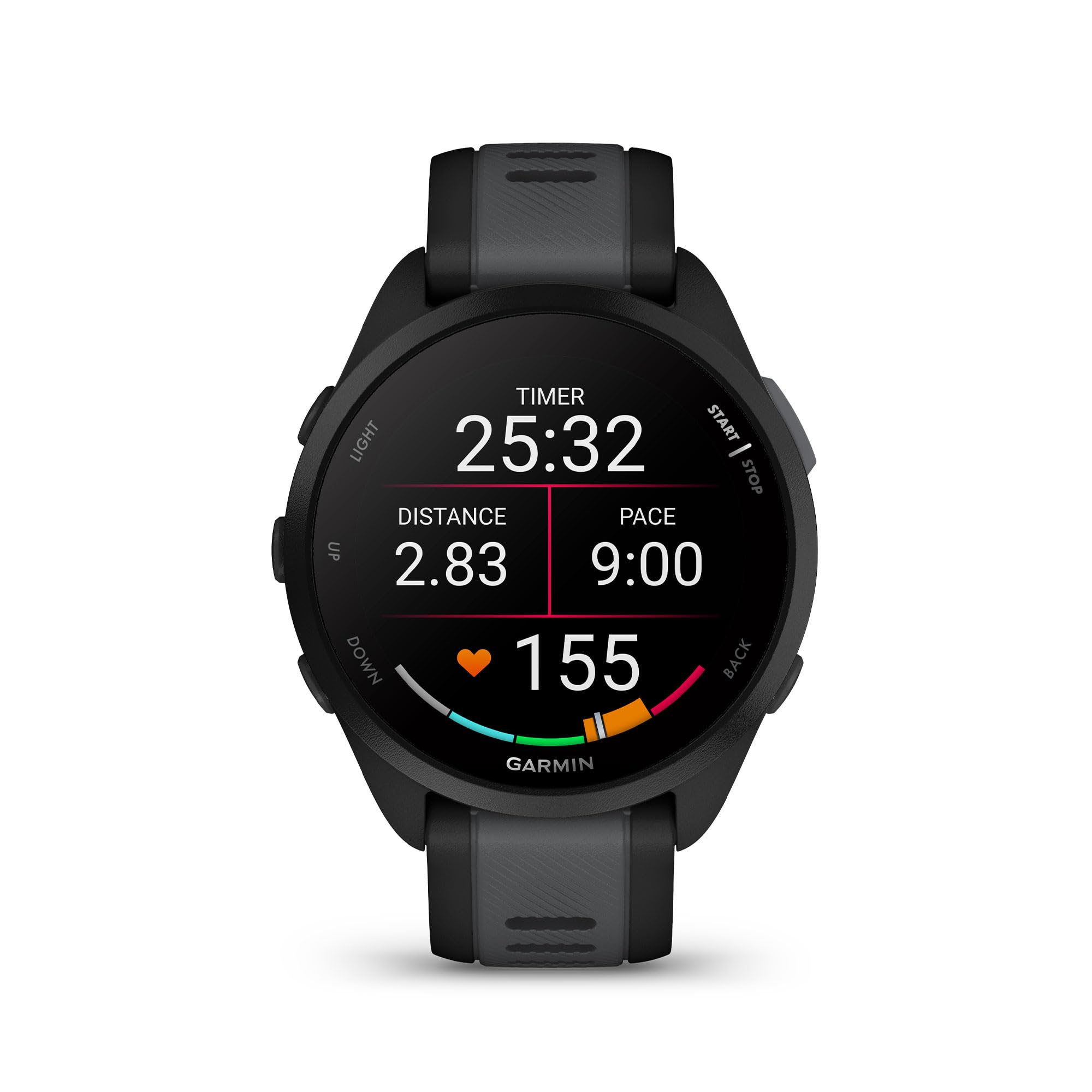 Garmin Forerunner 165, Running Smartwatch, Colorful Amoled Display, Training Metrics And Recovery Insights, Black