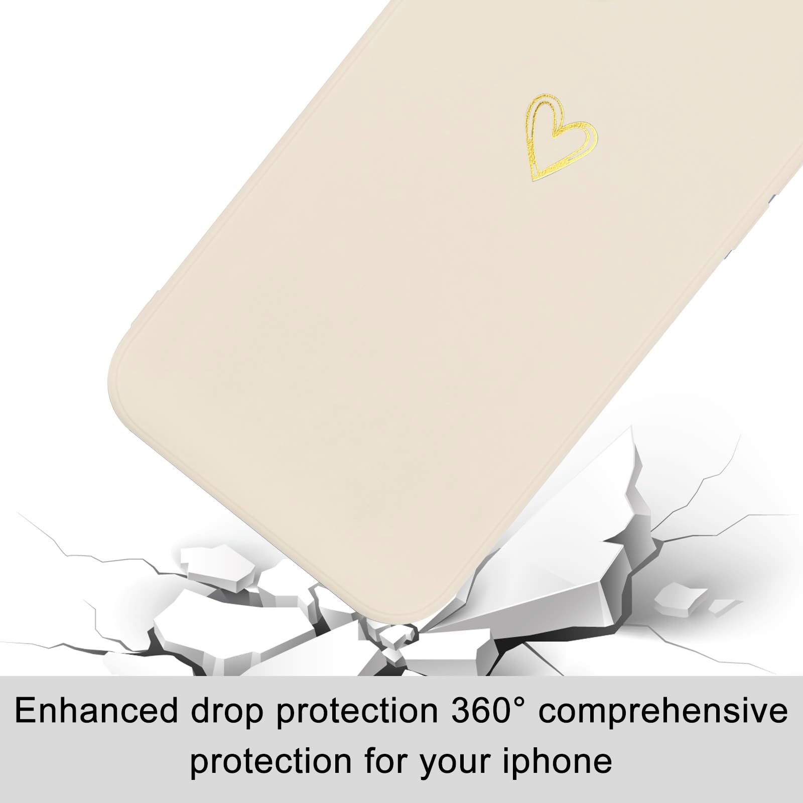 Wirvyuer For Iphone 14 Case Cute Slim Shockproof Phone Case With Wireless Charging Support And Protection, Pink