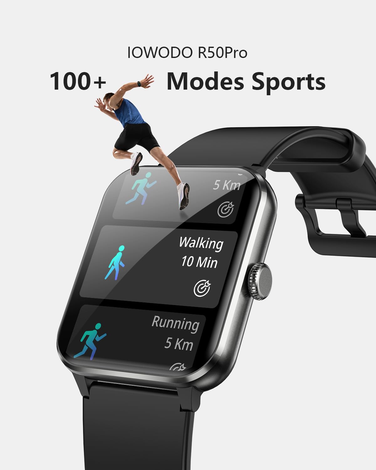 Smart Watch,1.85'' Hd Smartwatch For Men Women(Answer/Make Call), Fitness Watch With Heart Rate/Sleep/Spo2/Ip68 Waterproof/100+