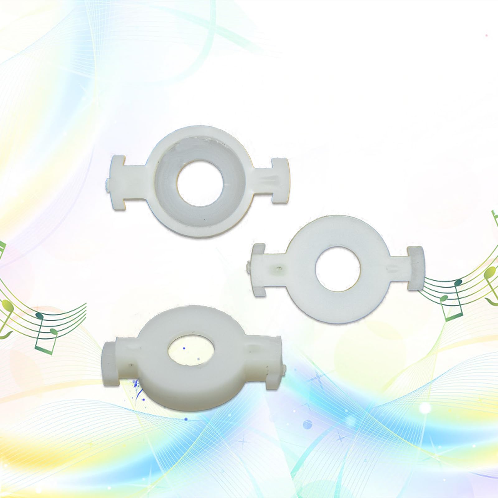 Cashbeat Trumpet Repair Kit, Trumpet Replacement Parts, Includes 6 Valve Guides, 12 Felt Washers, 4 Water Key Corks, 3 Valve Spr